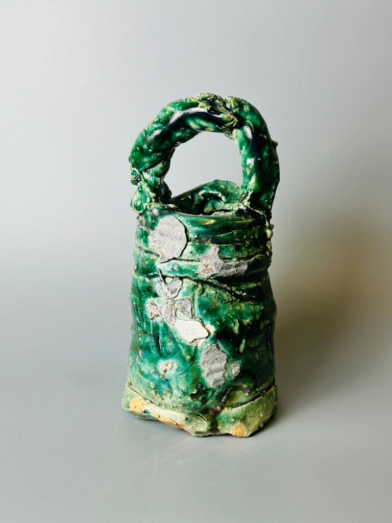 Shiga-Oribe Hanaire flower vase A261