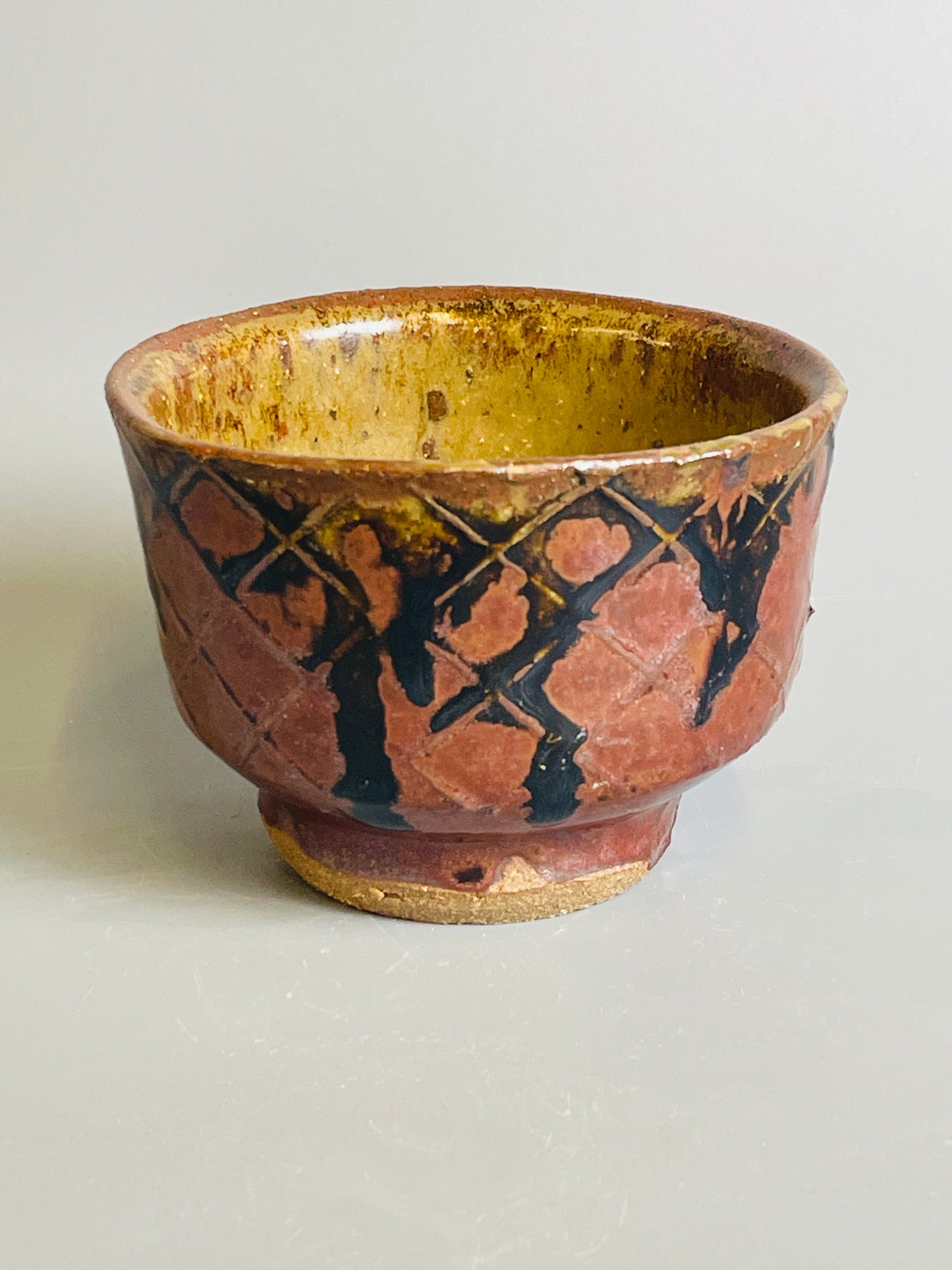 Yunomi, kaki, ash, T1013