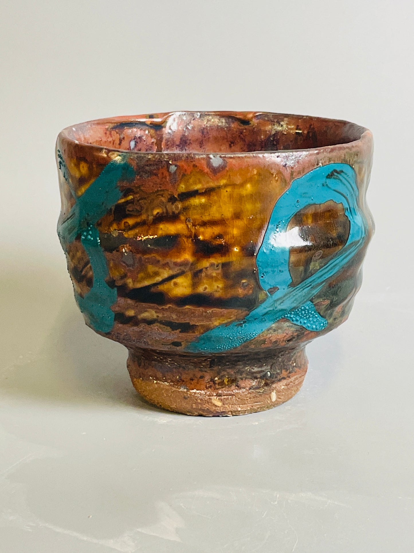 Yunomi, ame, enamel, T1178