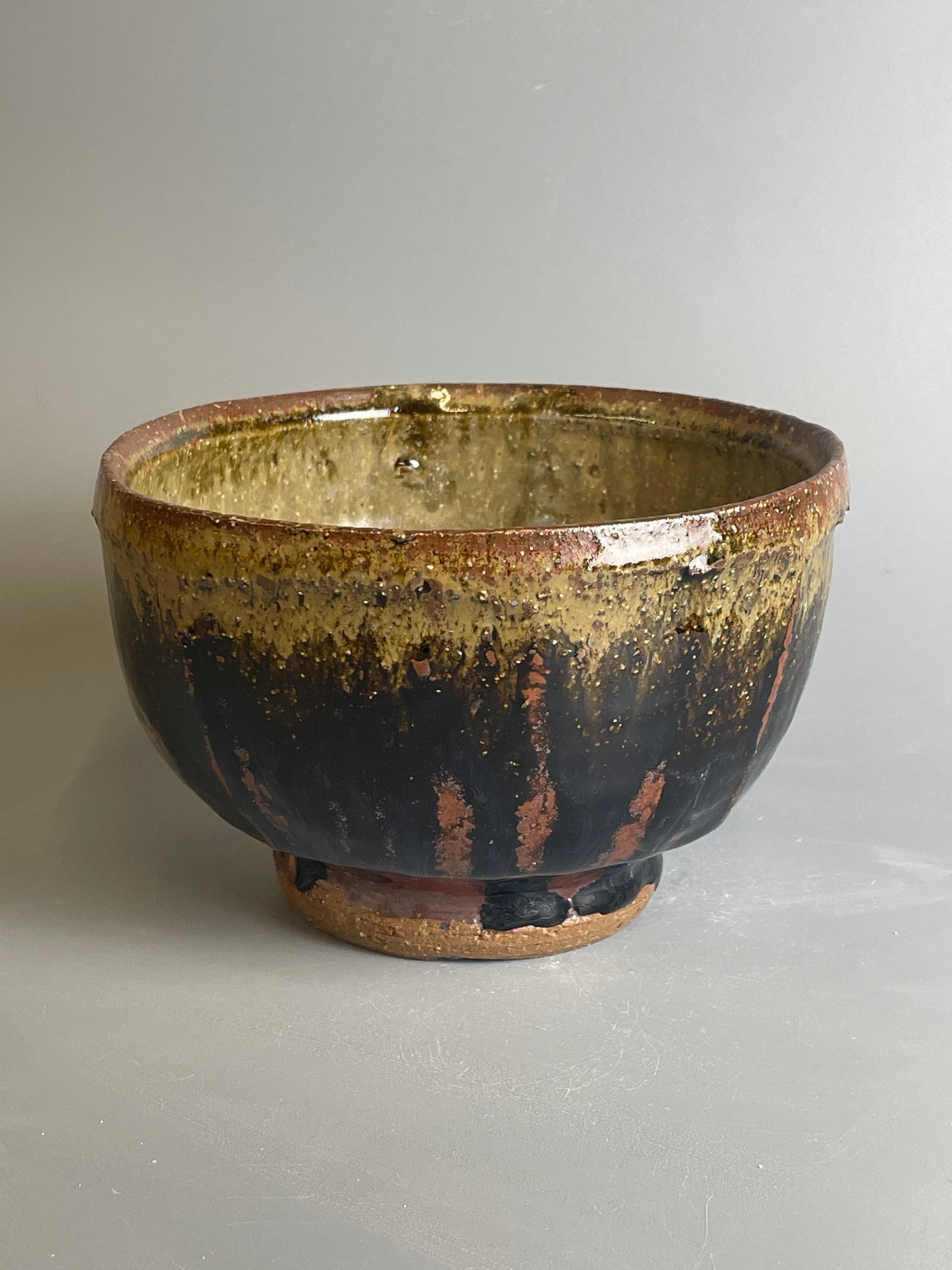 Bowl, temmoku, ash, T1202