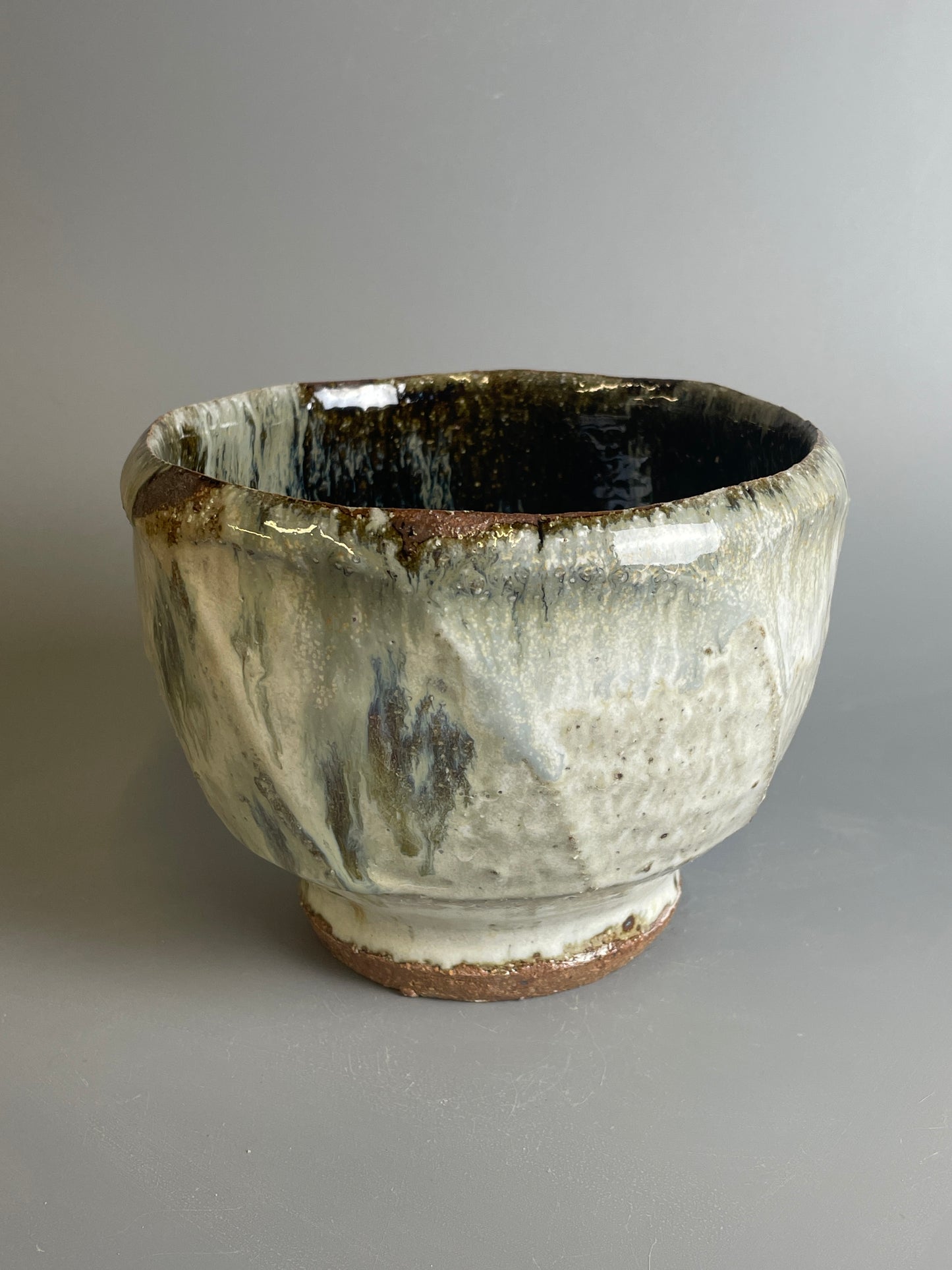 Bowl, faceted, jian, nuka, T1232