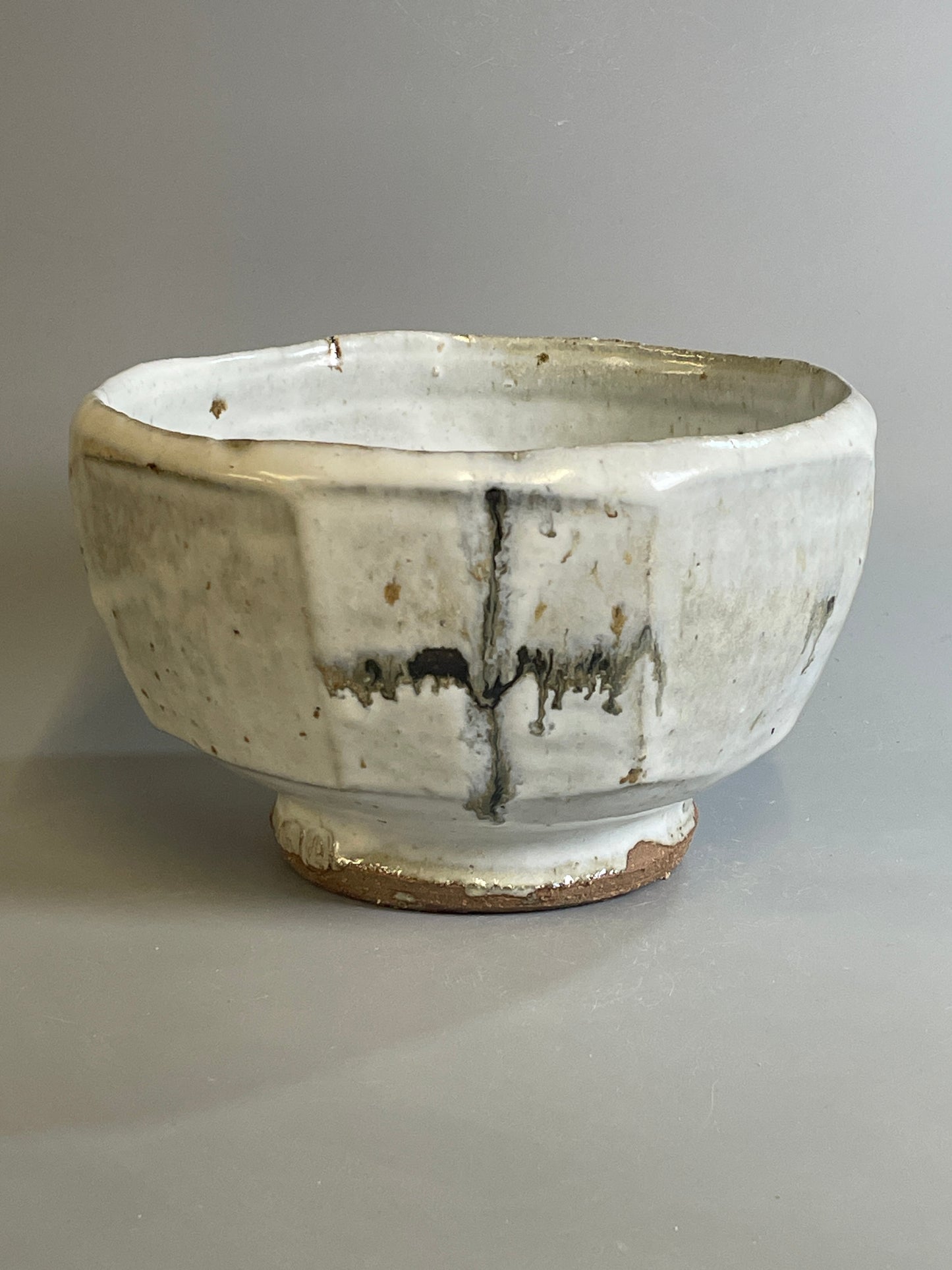 large bowl, faceted, nuka, jian T1347