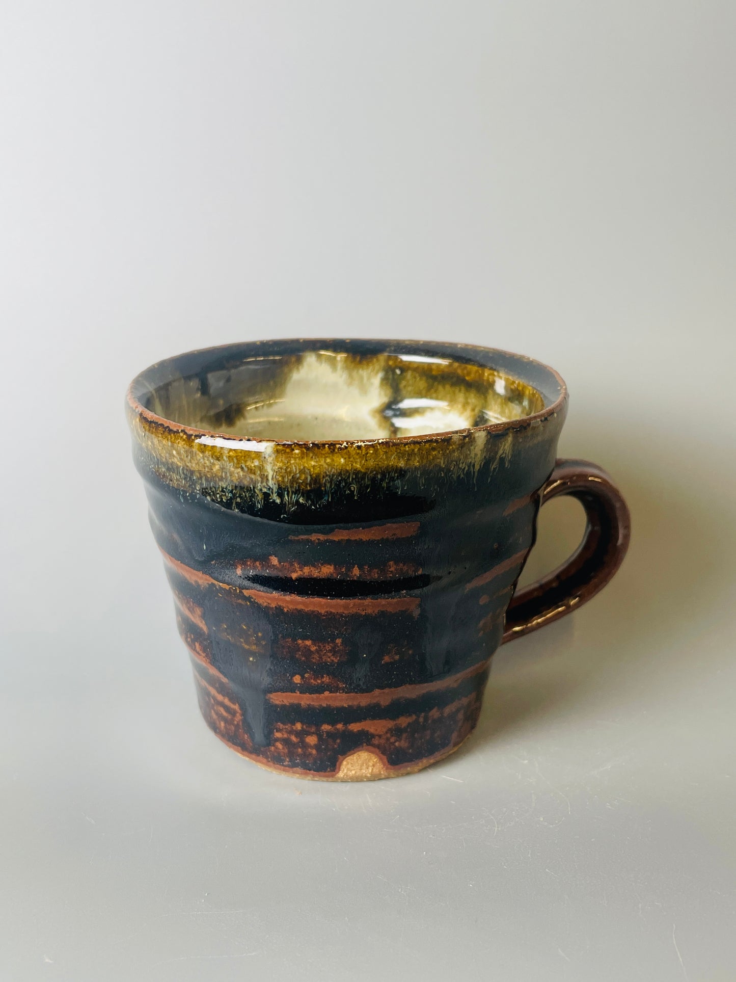 Mug, temmoku, nuka 1461