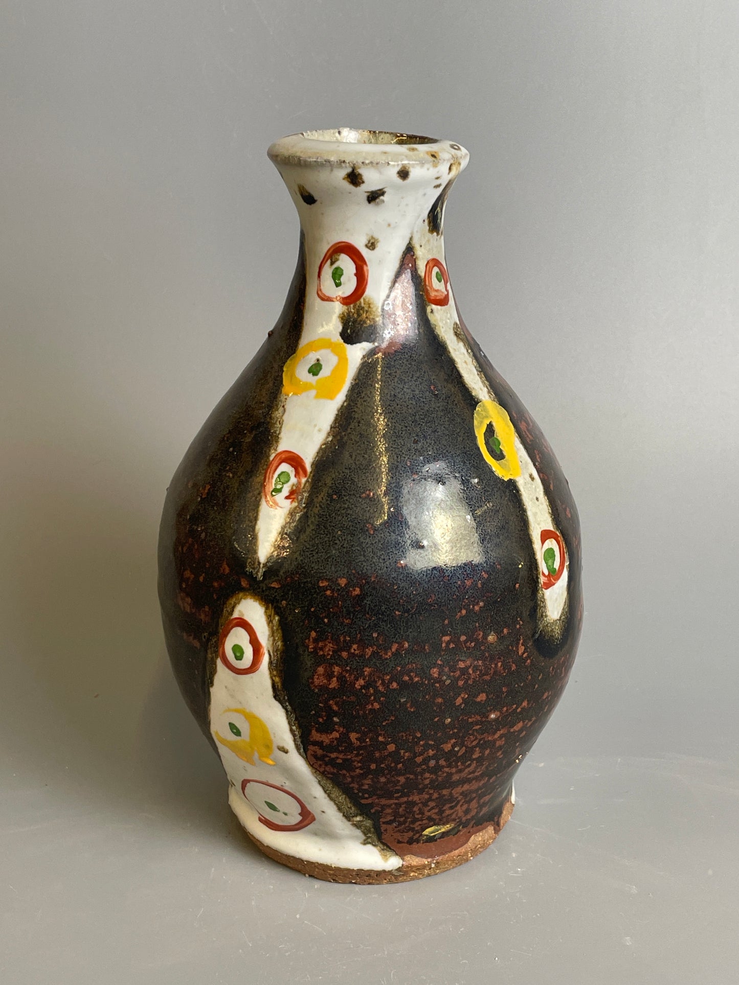 Bud vase, jian, nuka, enamel, T929