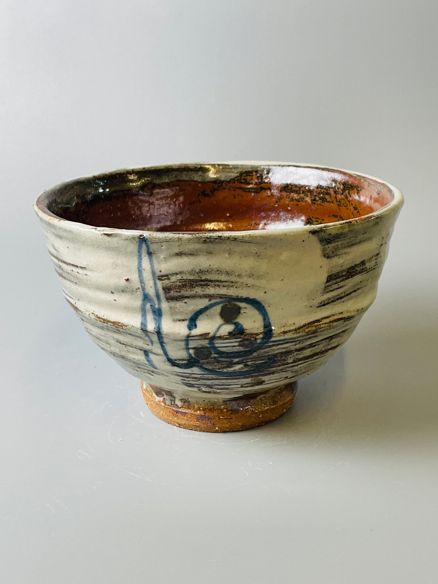 Bowl, hakeme, iron, cobalt T719