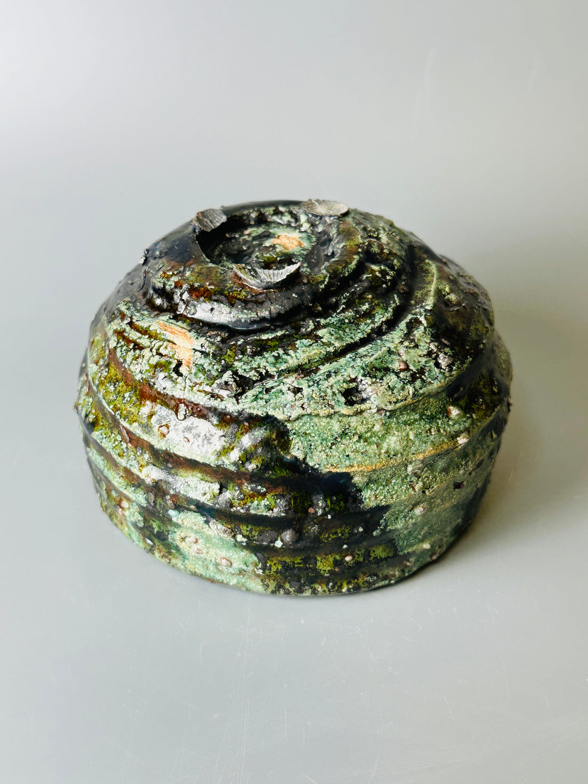 Shiga-oribe teabowl A314