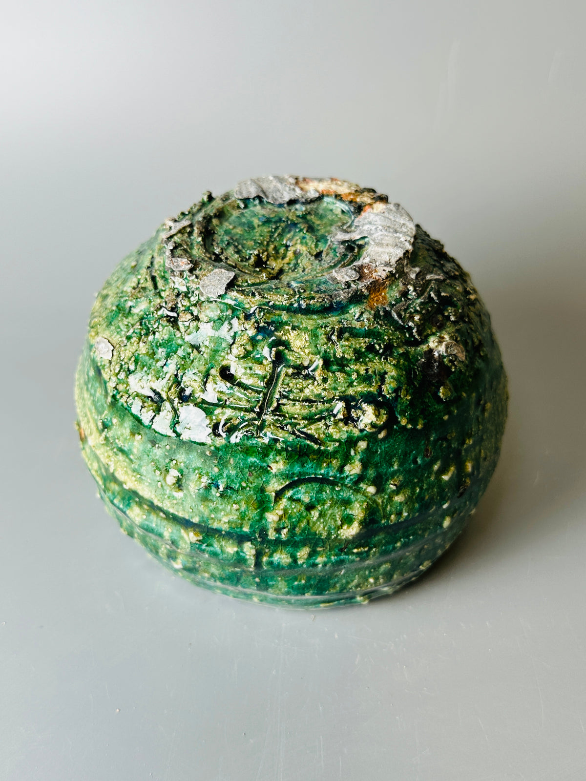 Shiga-oribe teabowl A331
