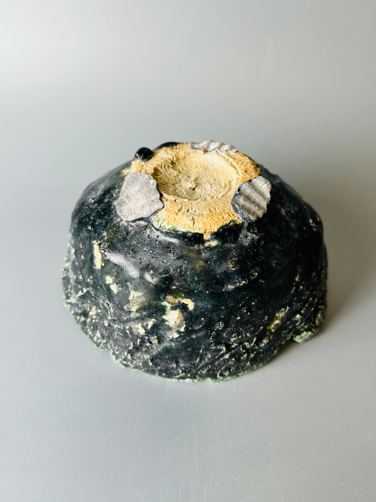 Shiga-oribe teabowl A332