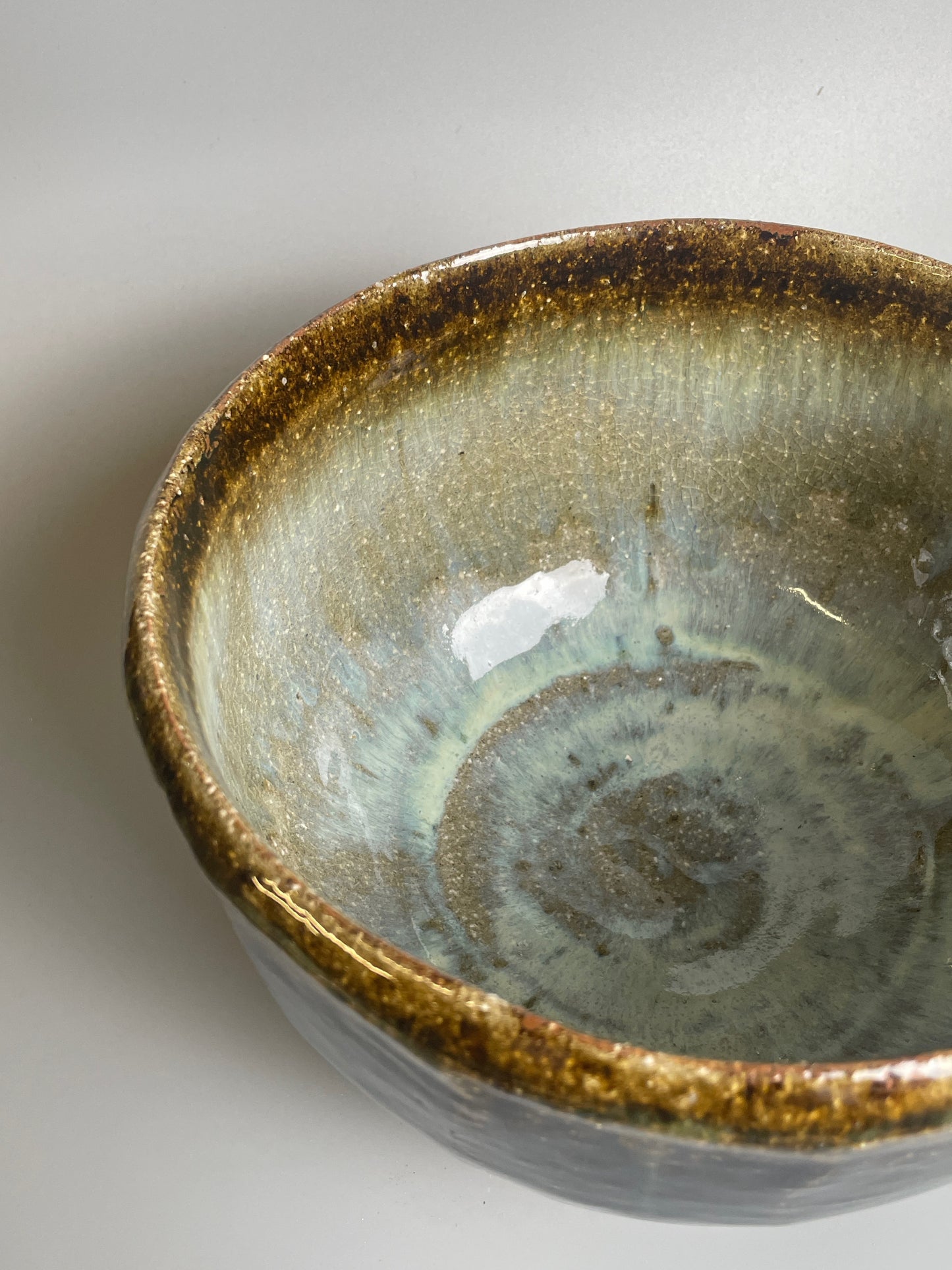 Medium bowl ,faceted, temmoku, chosen, T593