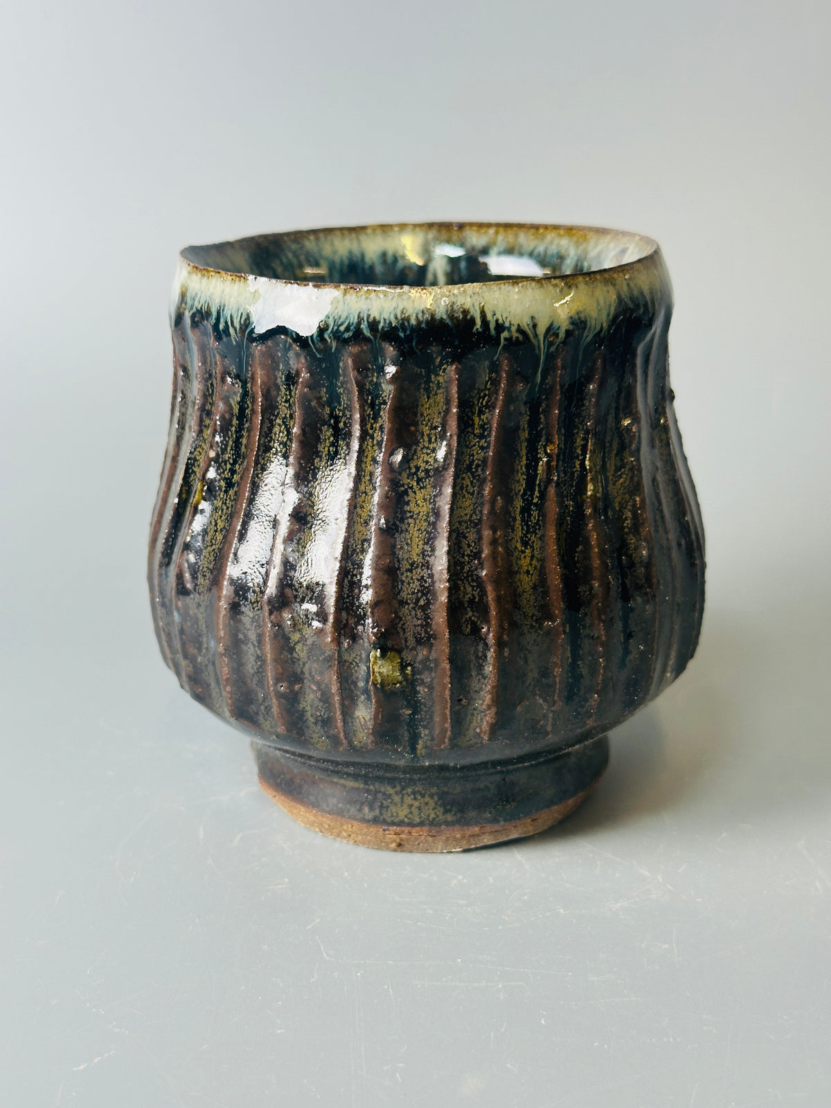 Yunomi, fluted, jian, nuka T1652