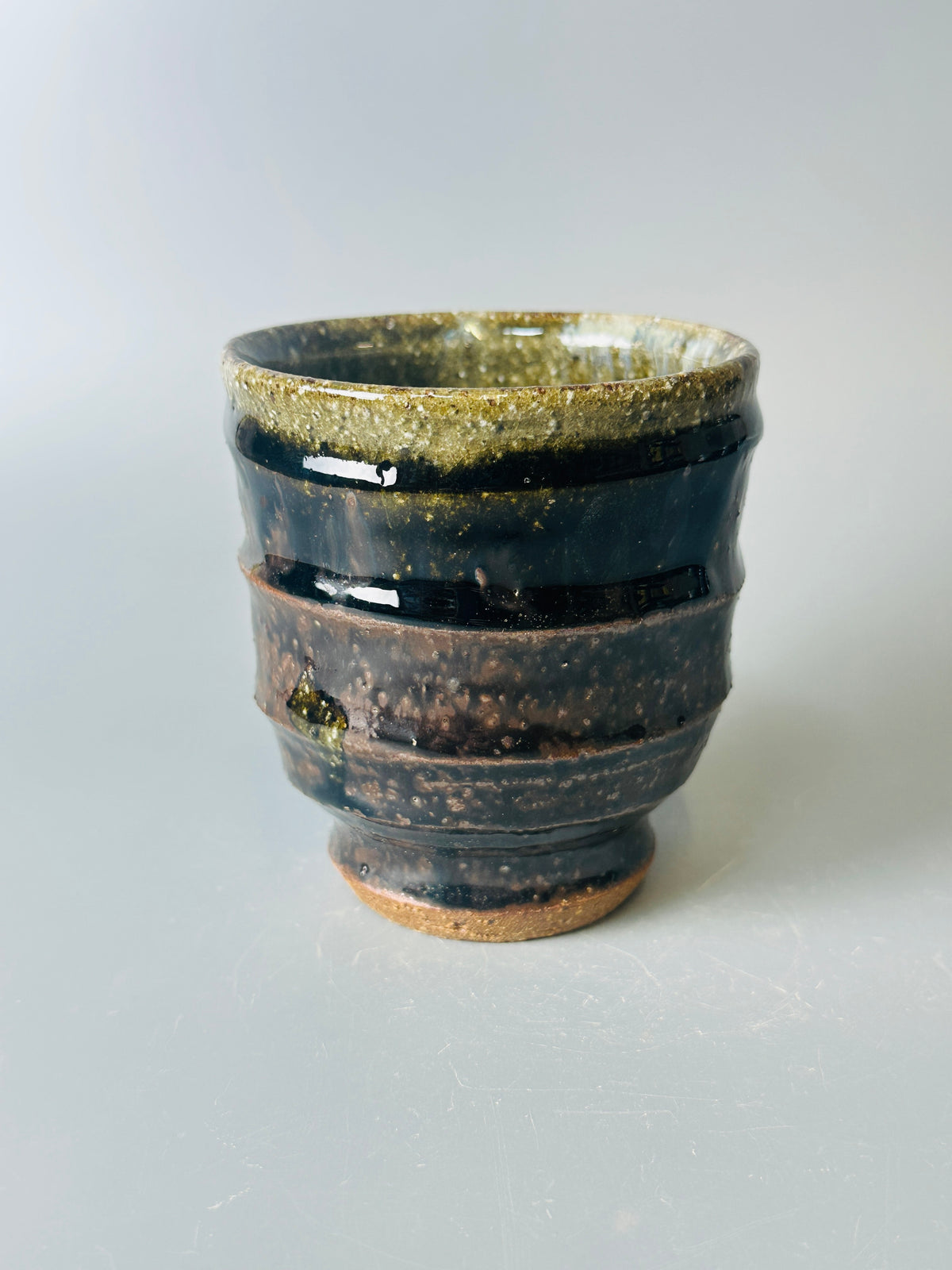 Yunomi, ridged, jian, ash, T1659