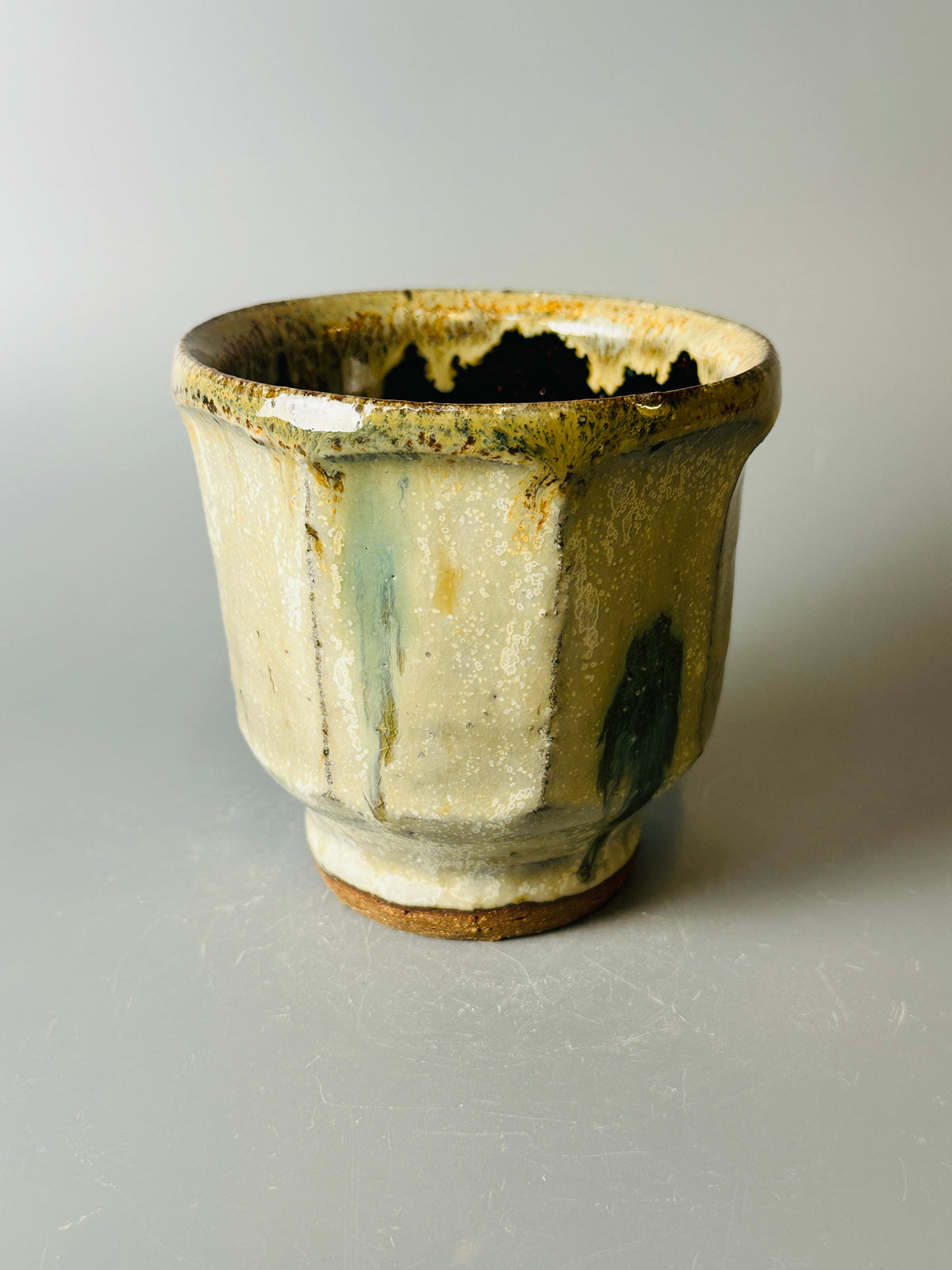 Yunomi, faceted, nuka, jian T1688
