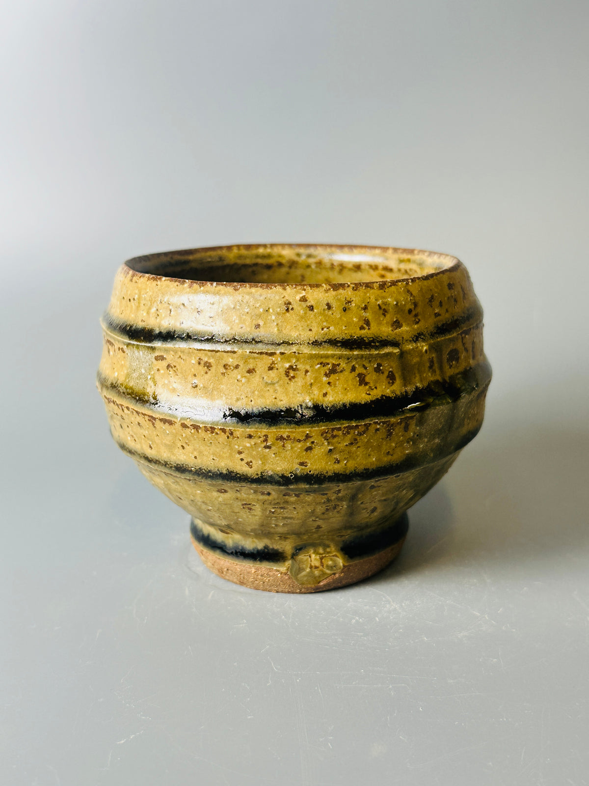 Yunomi, ridged, cherry ash, T1695
