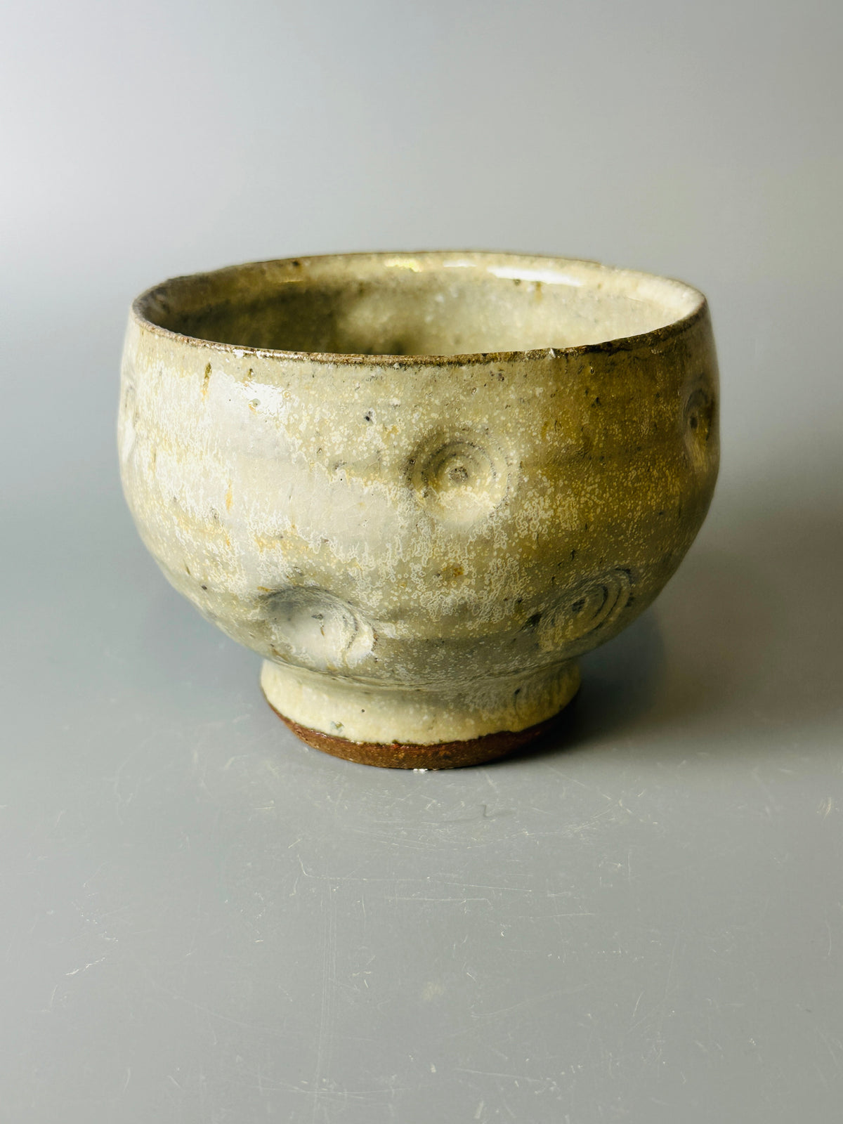 Yunomi, stamped, nuka T1705