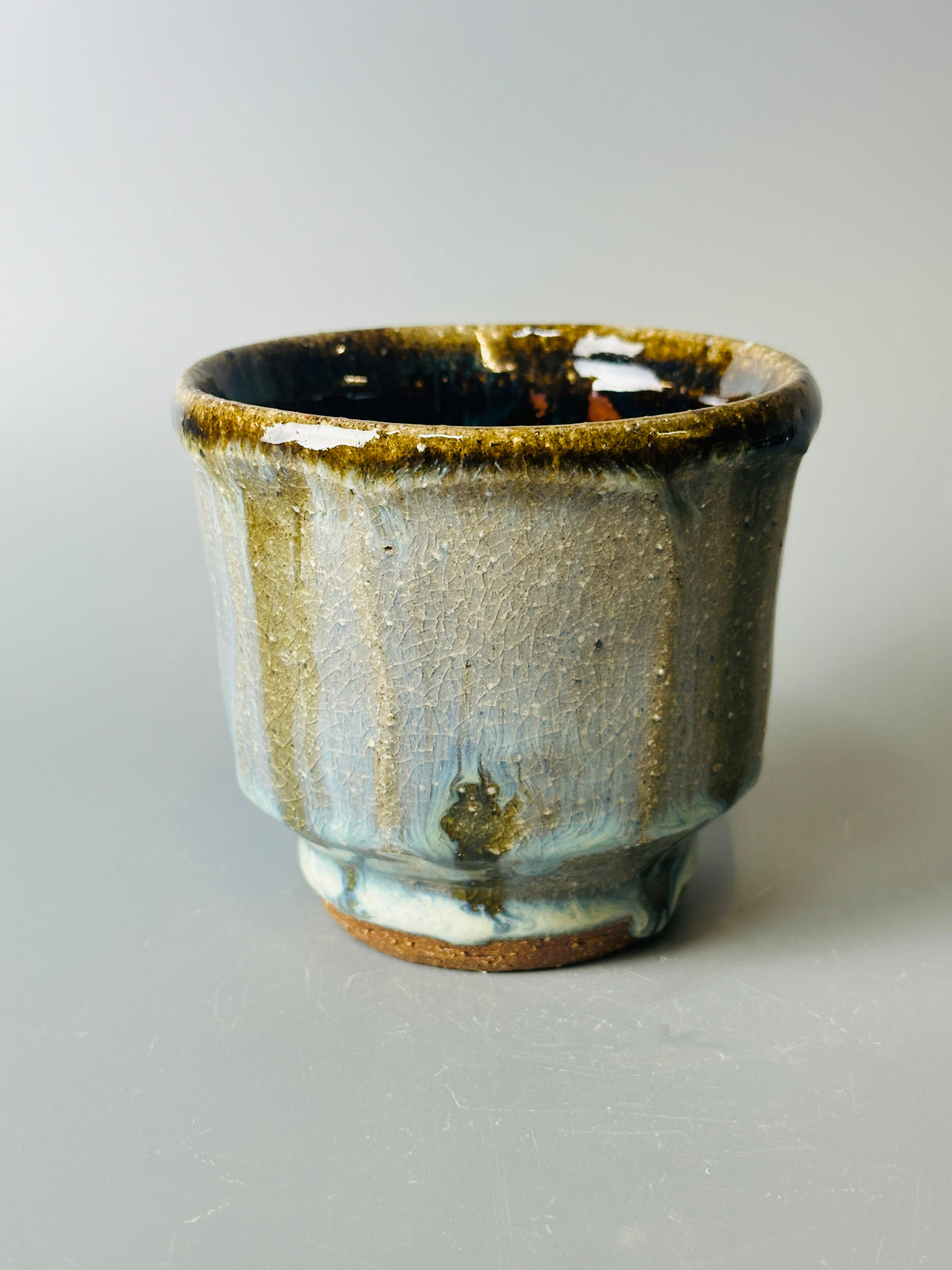 Yunomi, facted, jun, temmoku, T1718