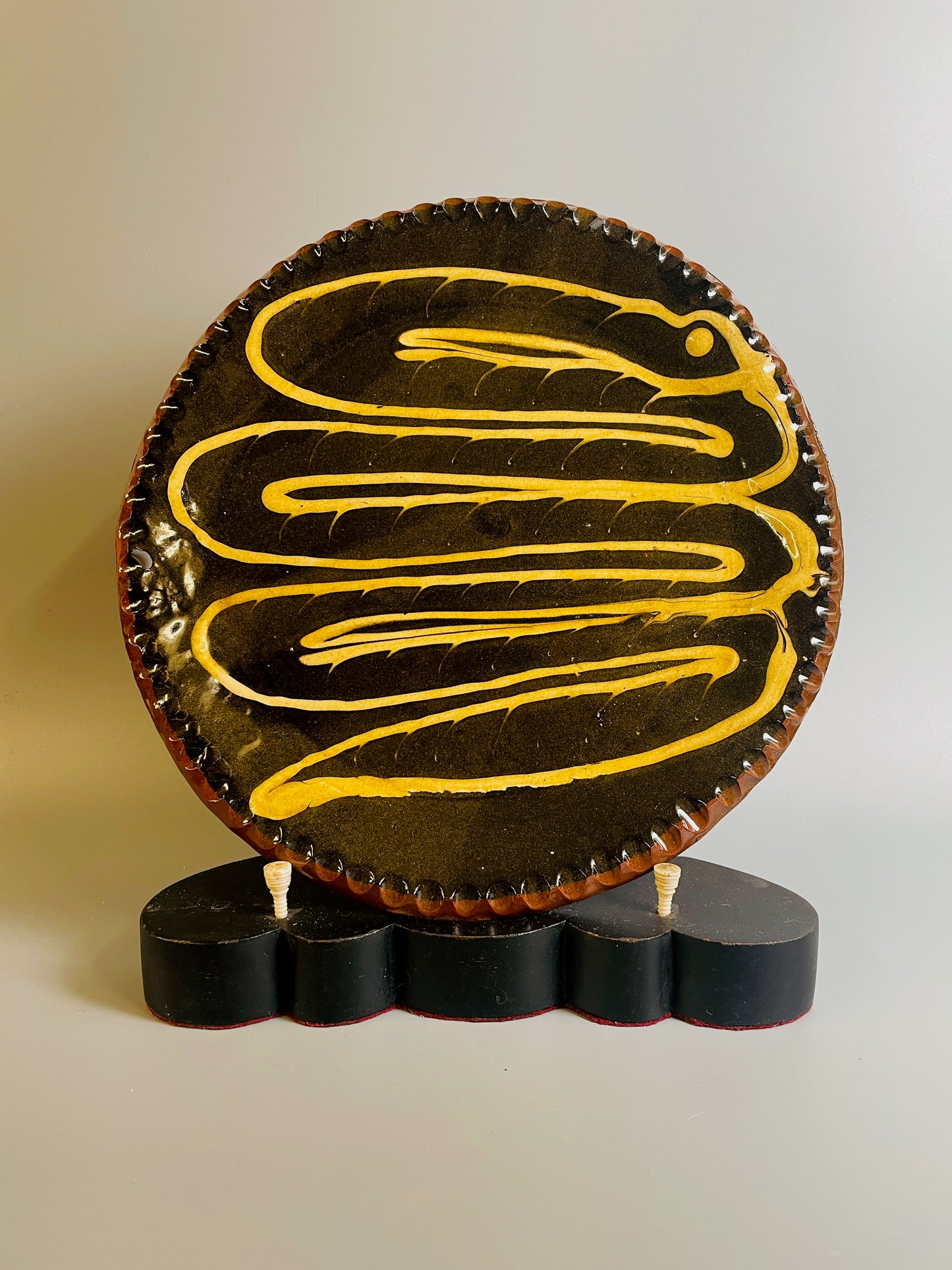 Slipware plate, SW11
