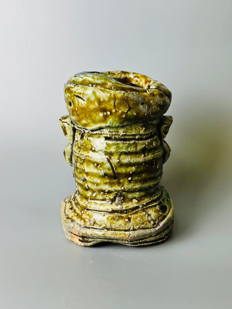 Shiga-Oribe Hanaire flower vase A247