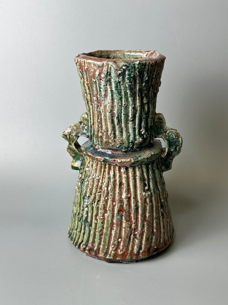 Shiga-Oribe Hanaire flower vase A246