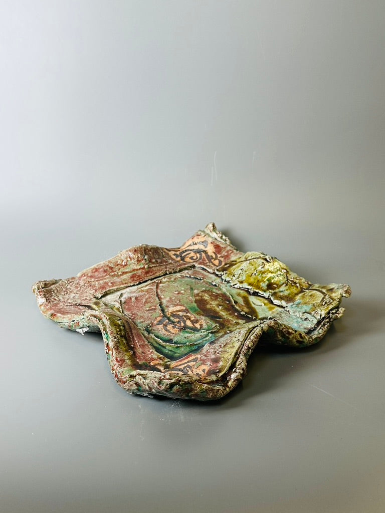 Shiga-Oribe medium plate A275