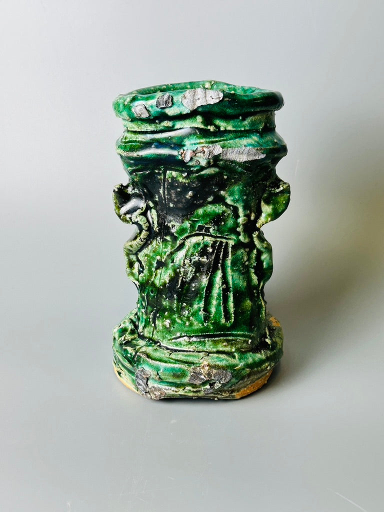 Shiga-Oribe Hanaire flower vase A255