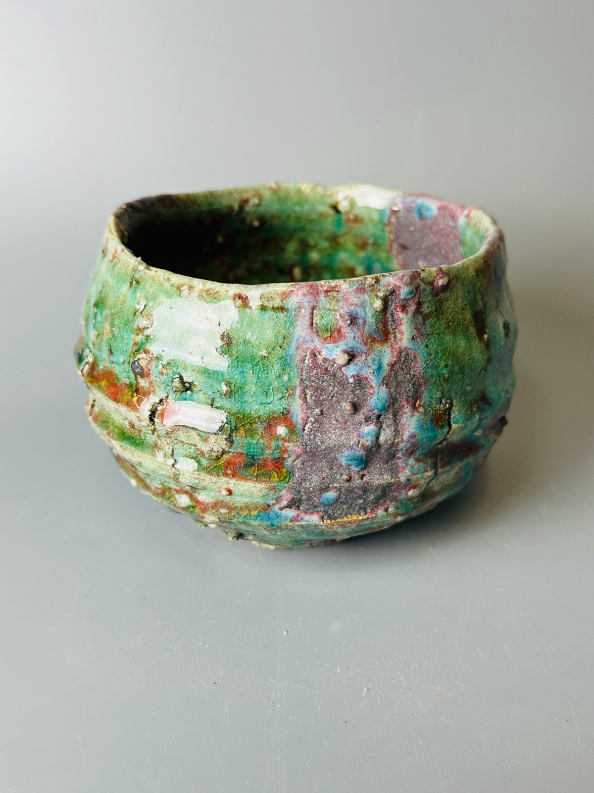 Shiga-oribe teabowl A304