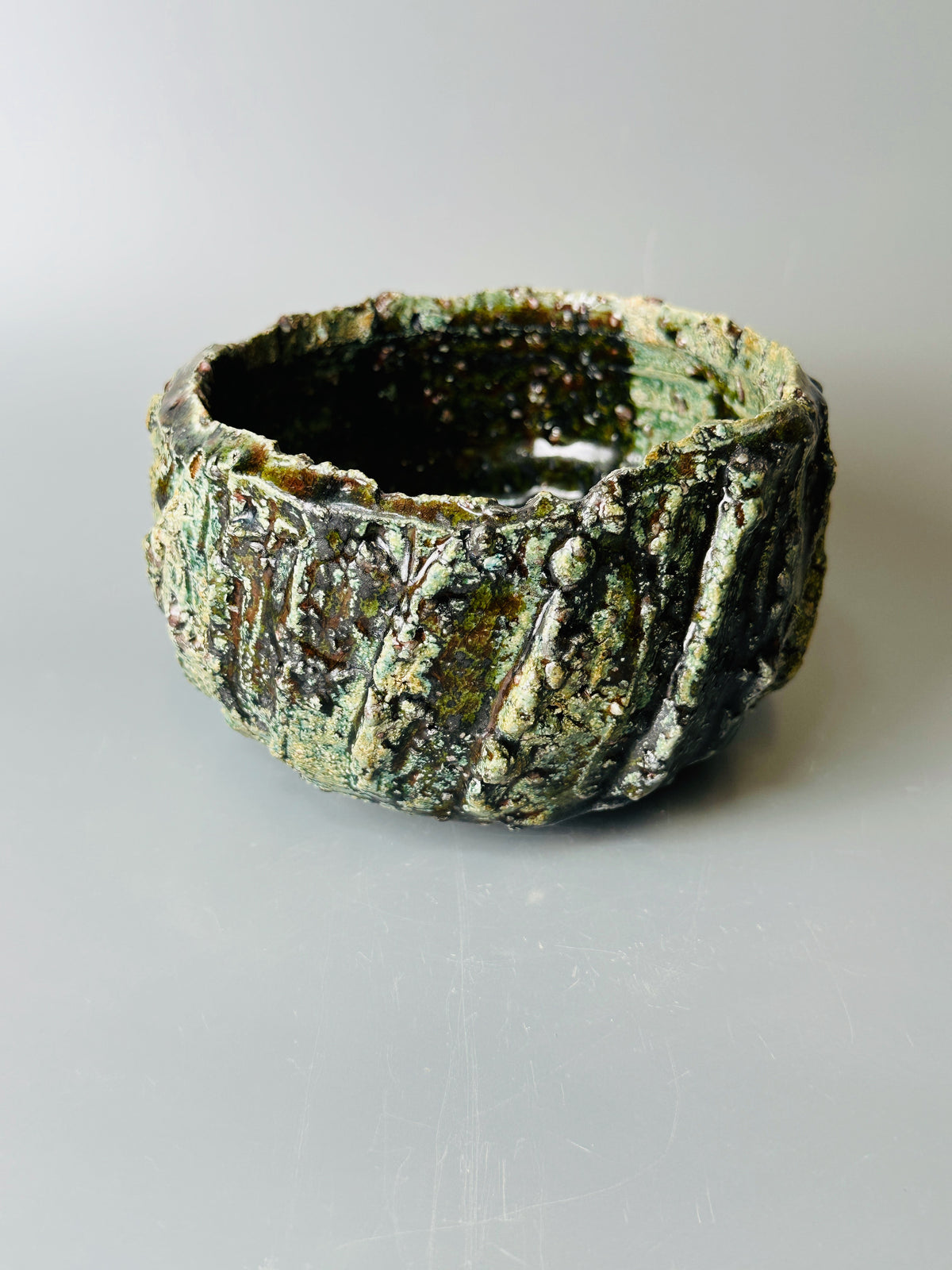 Shiga-oribe teabowl A306
