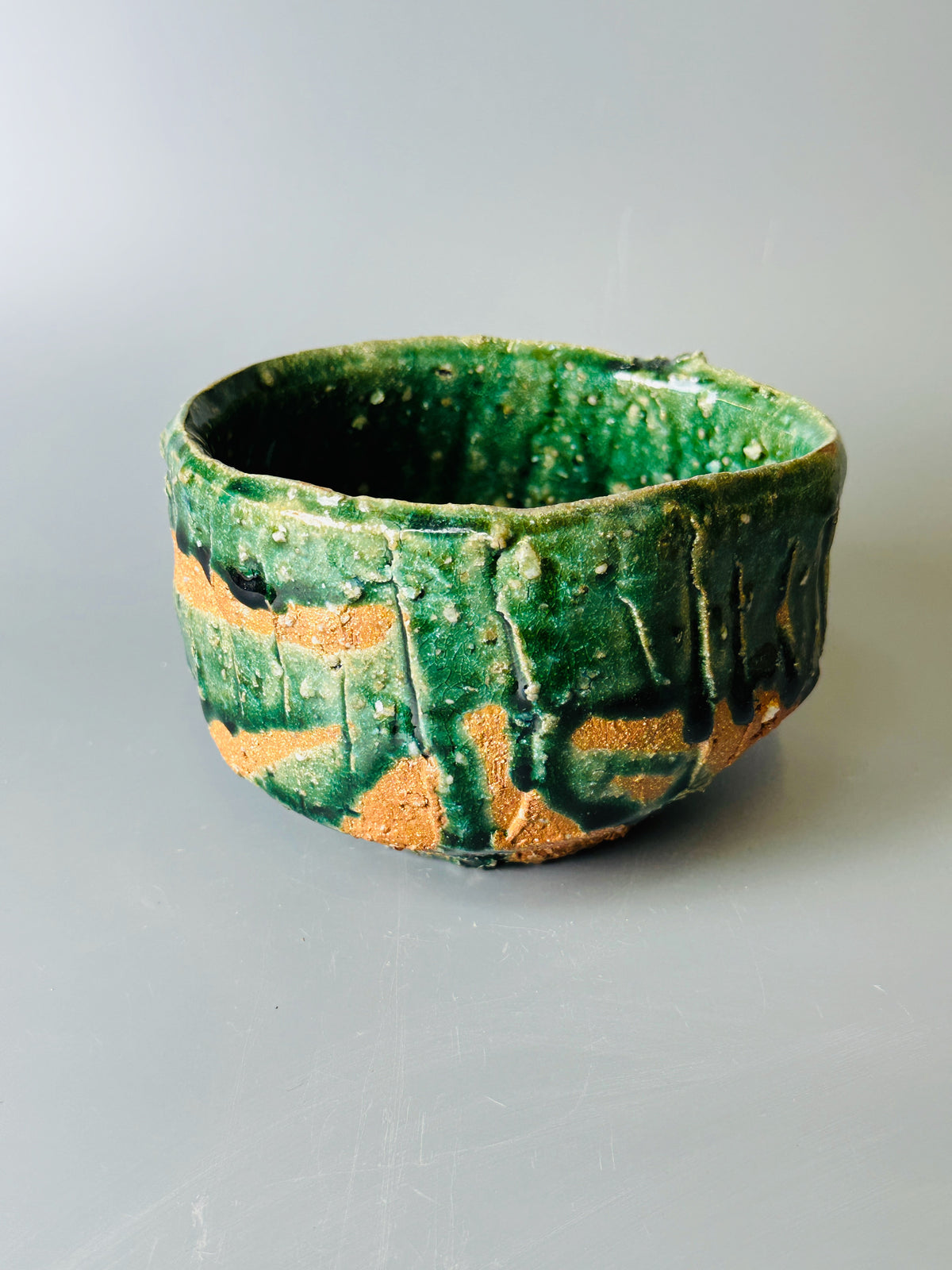 Shiga-oribe teabowl A310