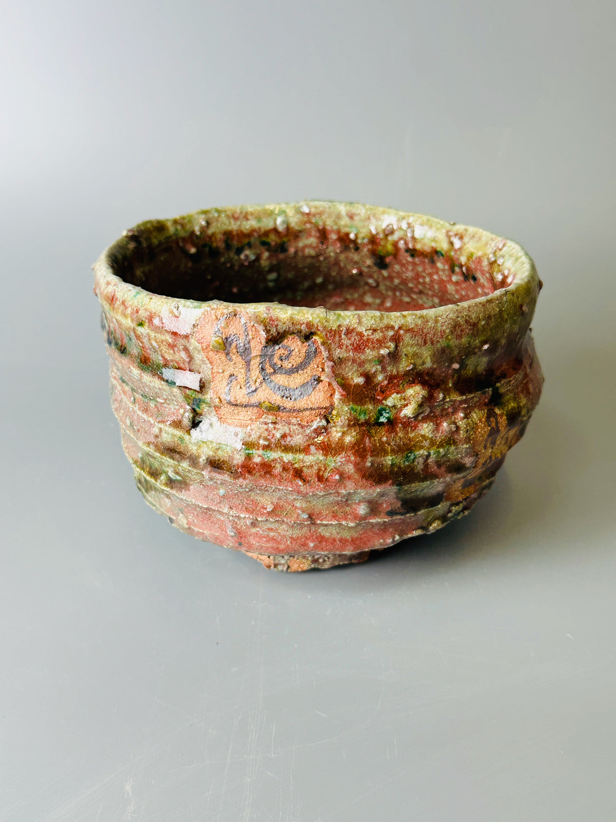 Shiga-oribe teabowl A313