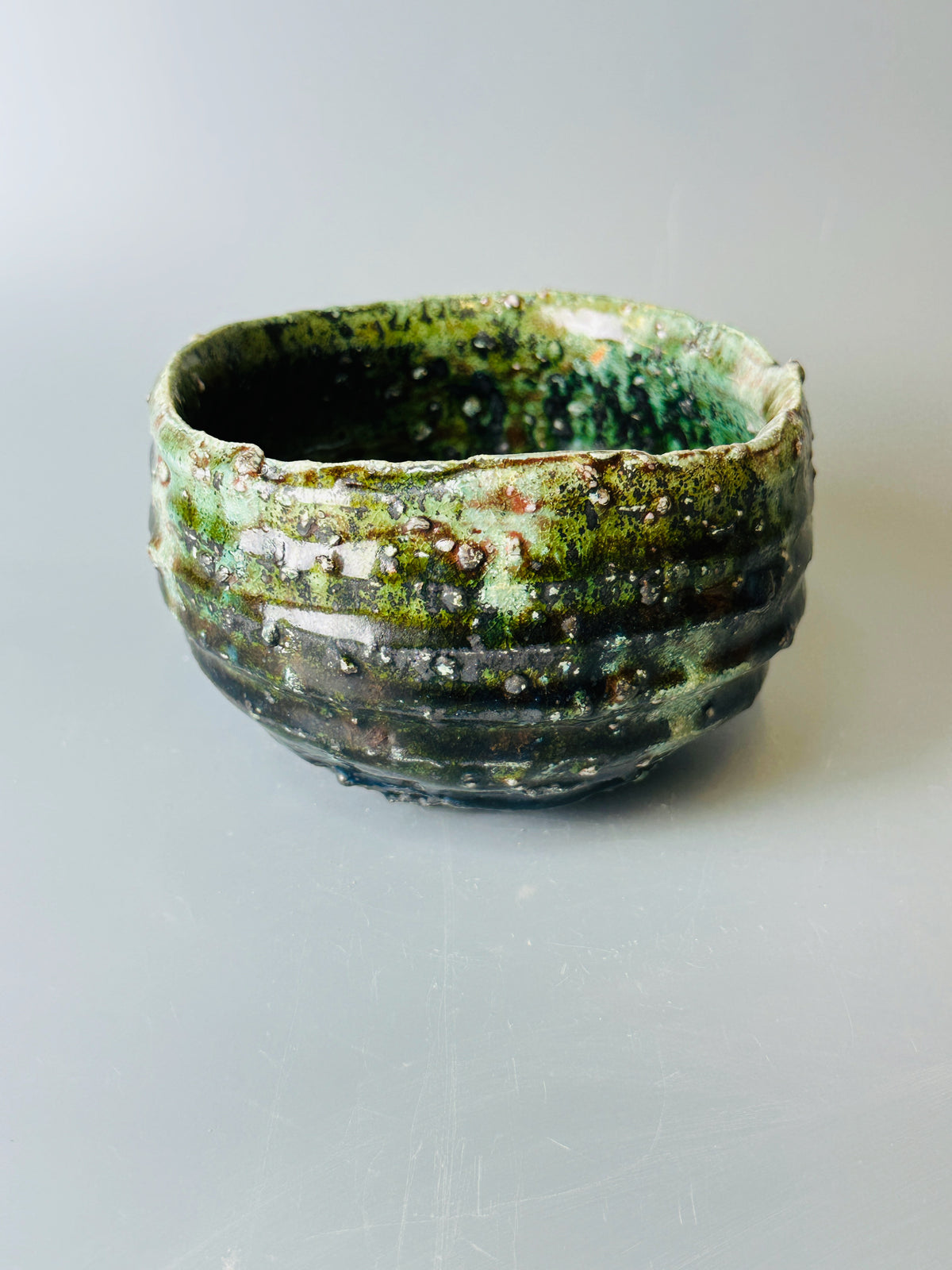 Shiga-oribe teabowl A314