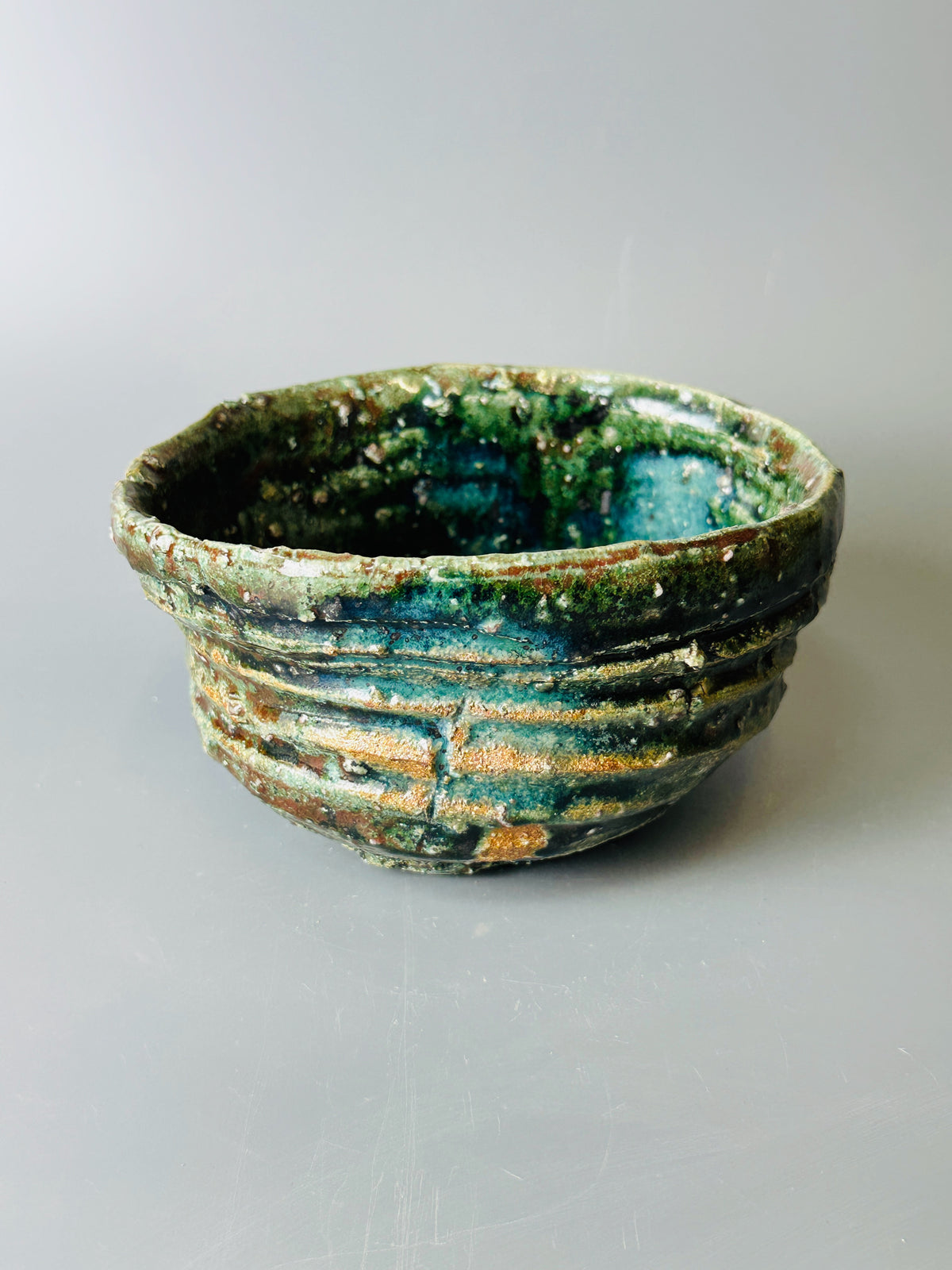 Shiga-oribe teabowl A315