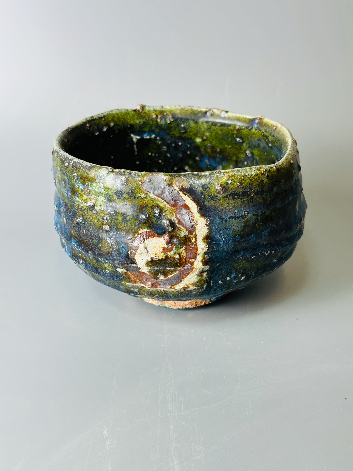 Shiga-oribe teabowl A317