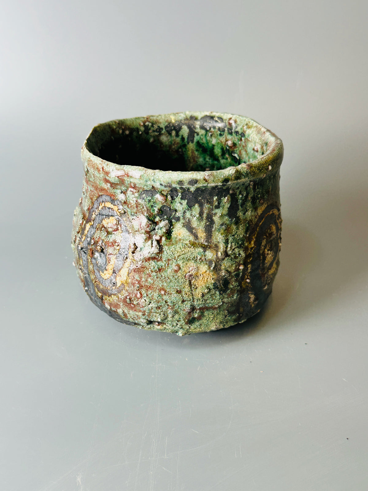 Shiga-oribe teabowl A318