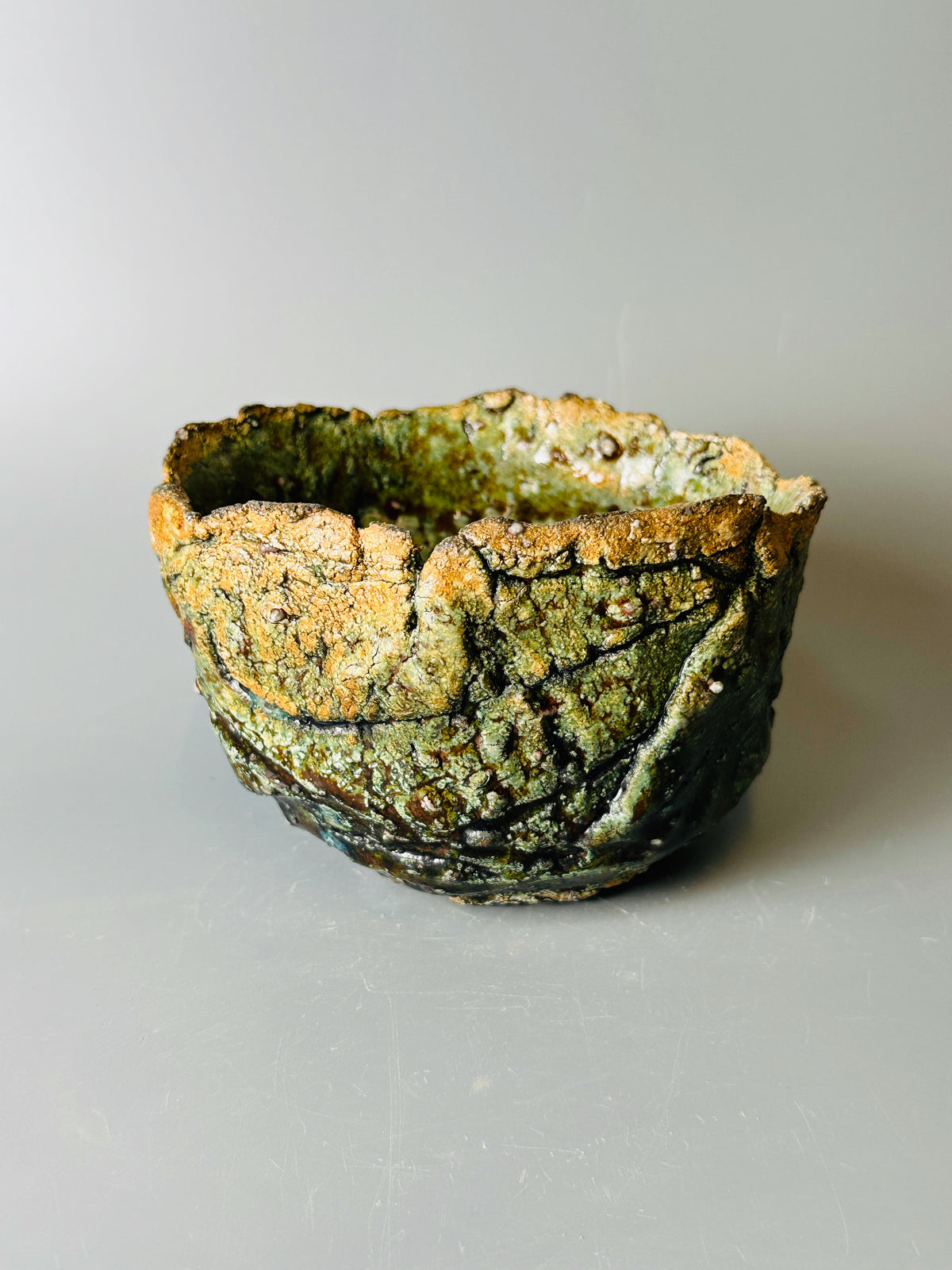 Shiga-oribe teabowl A321