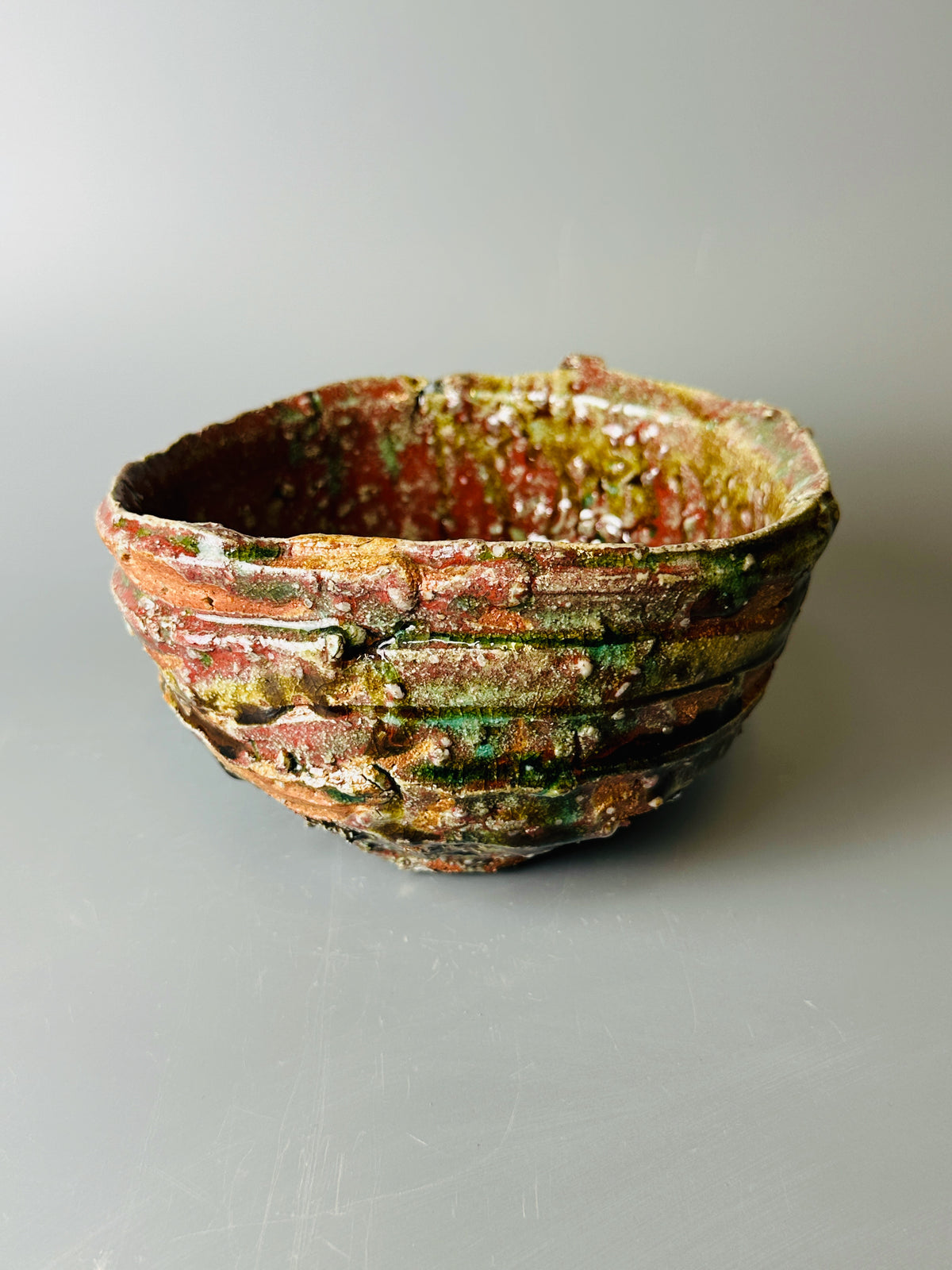 Shiga-oribe teabowl A322