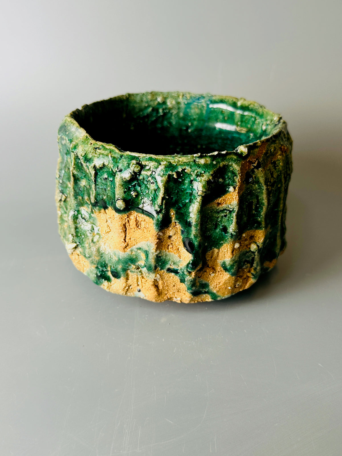 Shiga-oribe teabowl A324