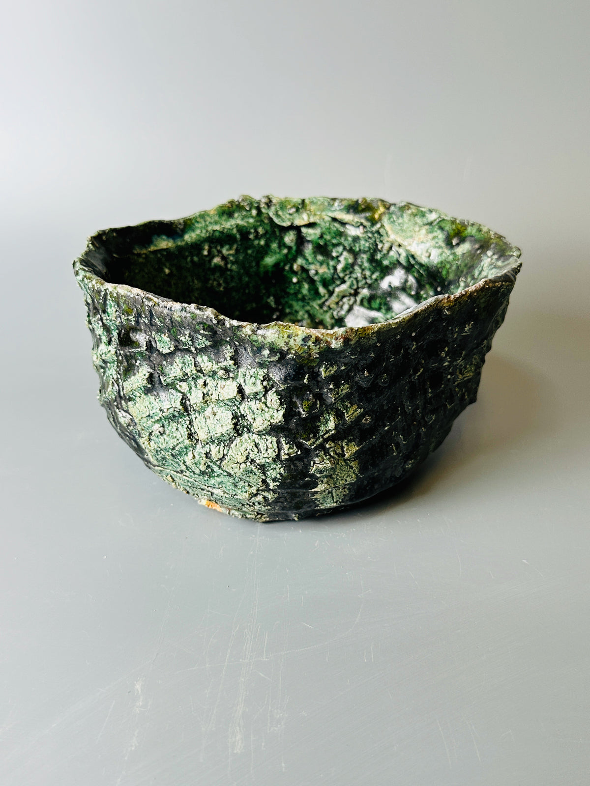 Shiga-oribe teabowl A325