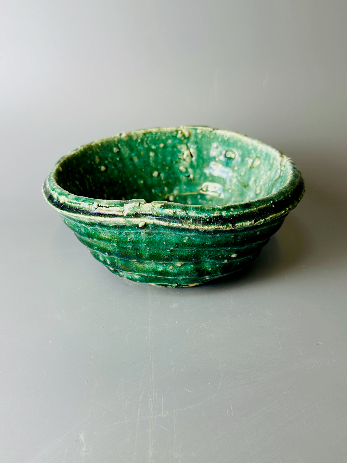 Shiga-oribe teabowl A326