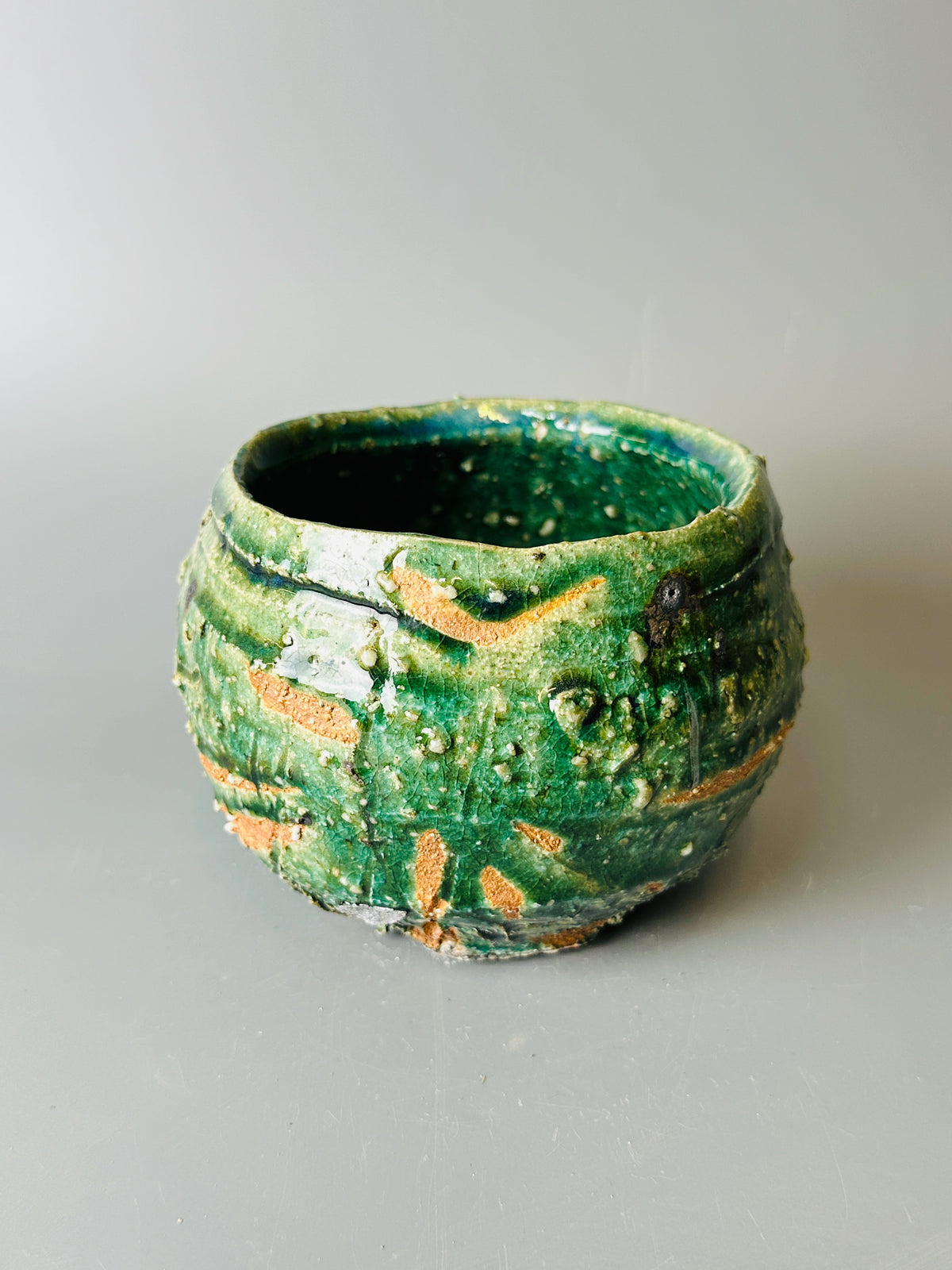 Shiga-oribe teabowl A331