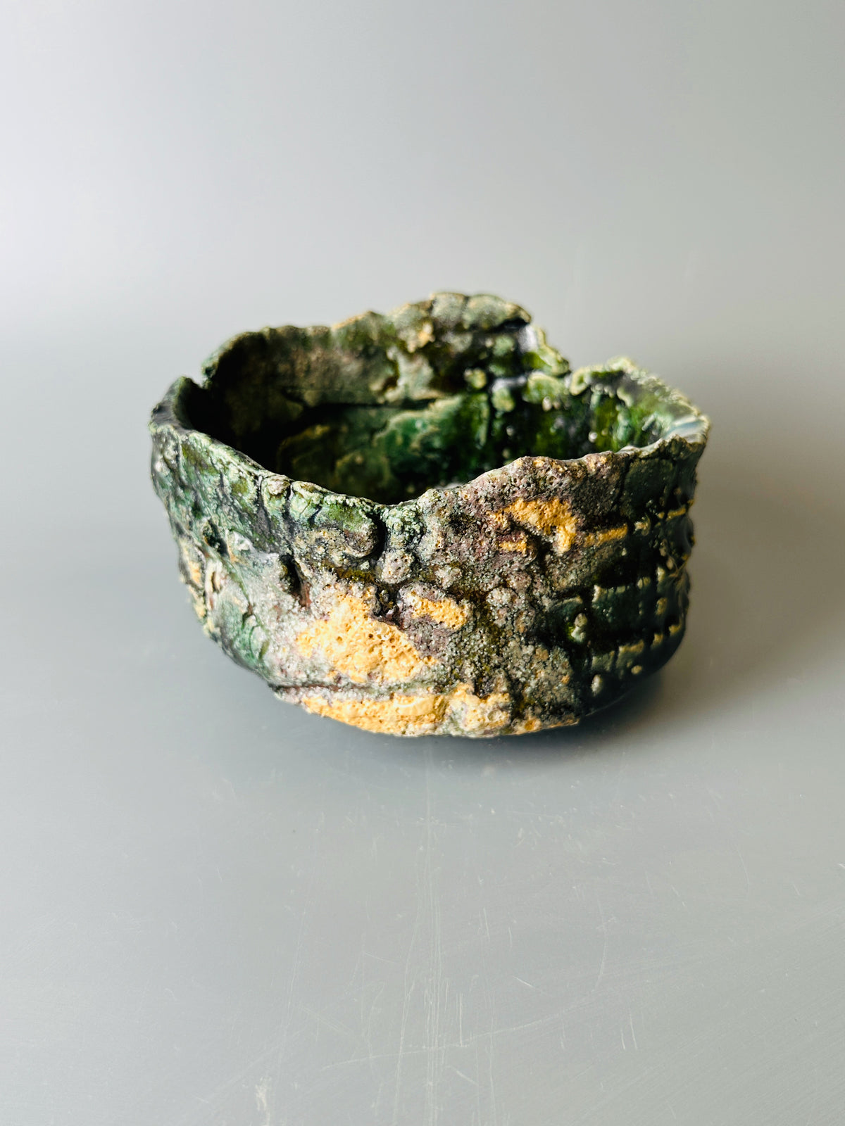 Shiga-oribe teabowl A333