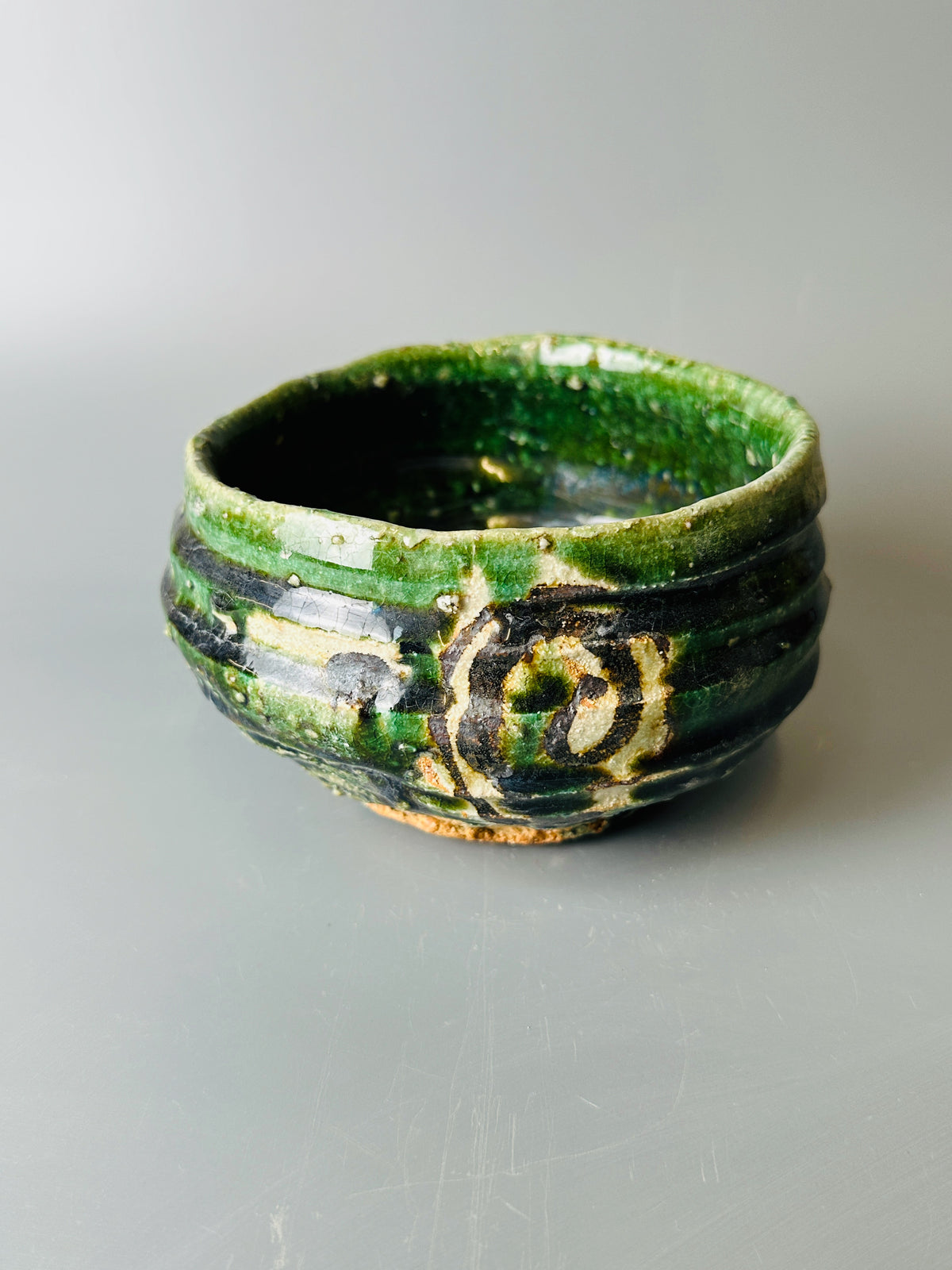 Shiga-oribe teabowl A334