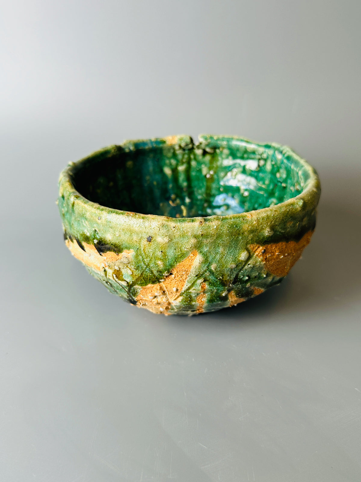 Shiga-oribe teabowl A335