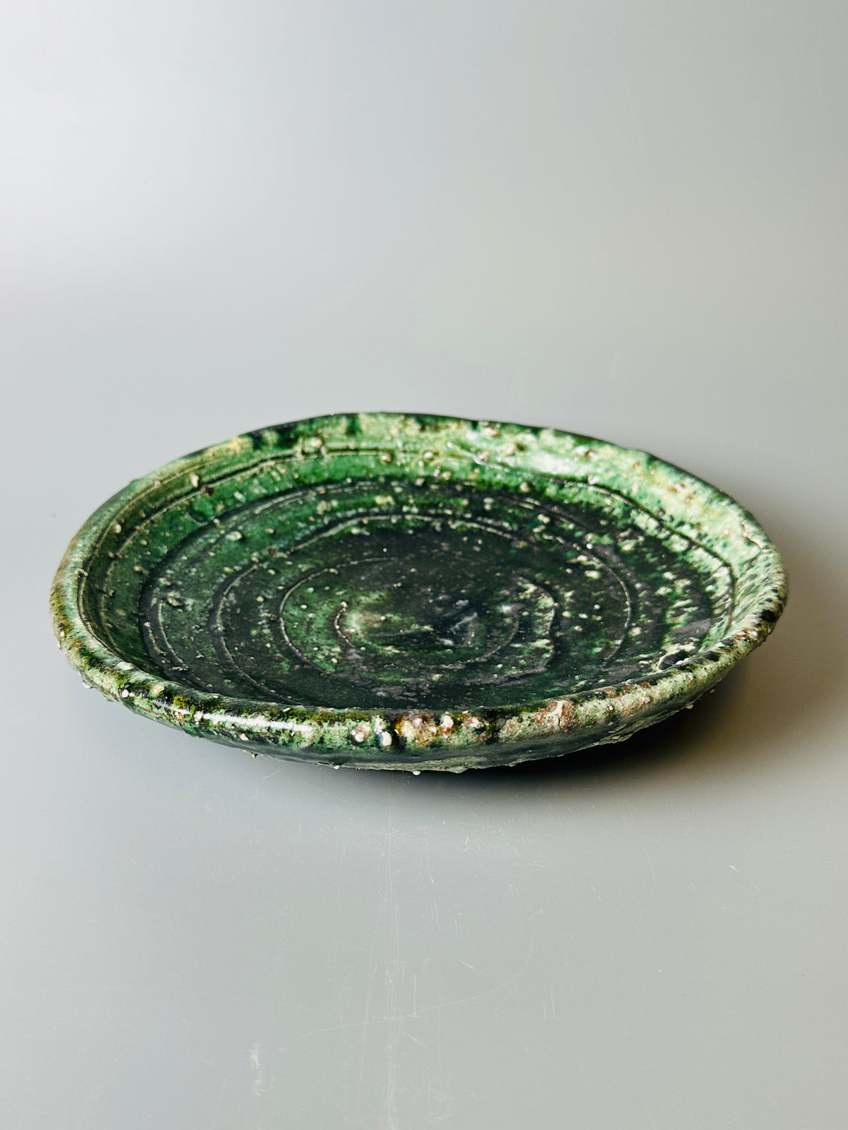 Shiga-oribe medium plate A404