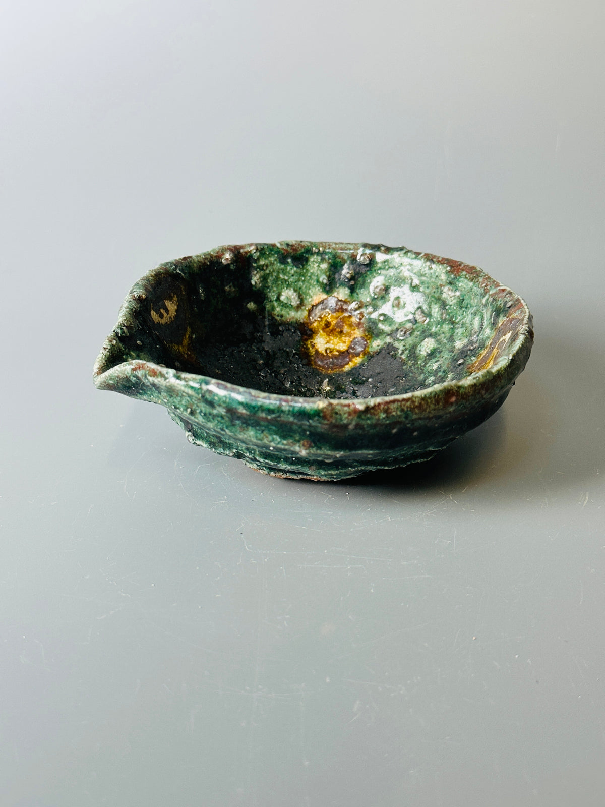 Shiga-oribe small pouring bowl A415