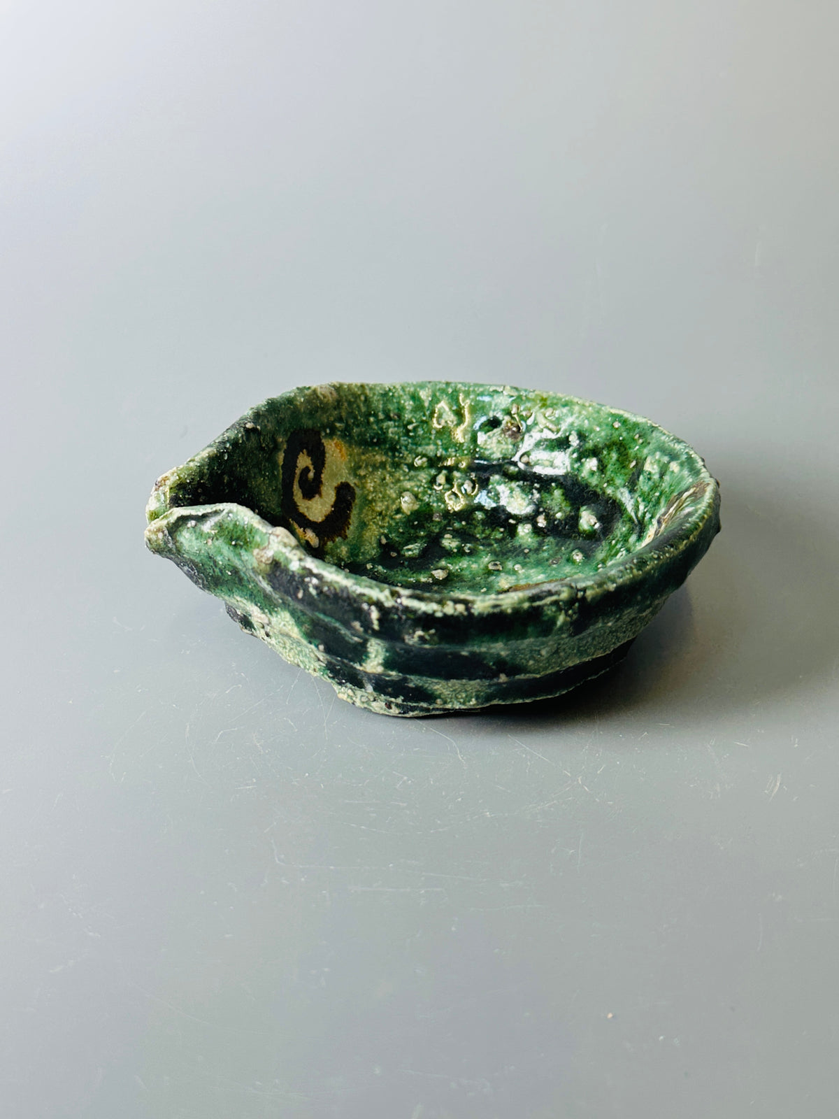 Shiga-oribe small pouring bowl A417