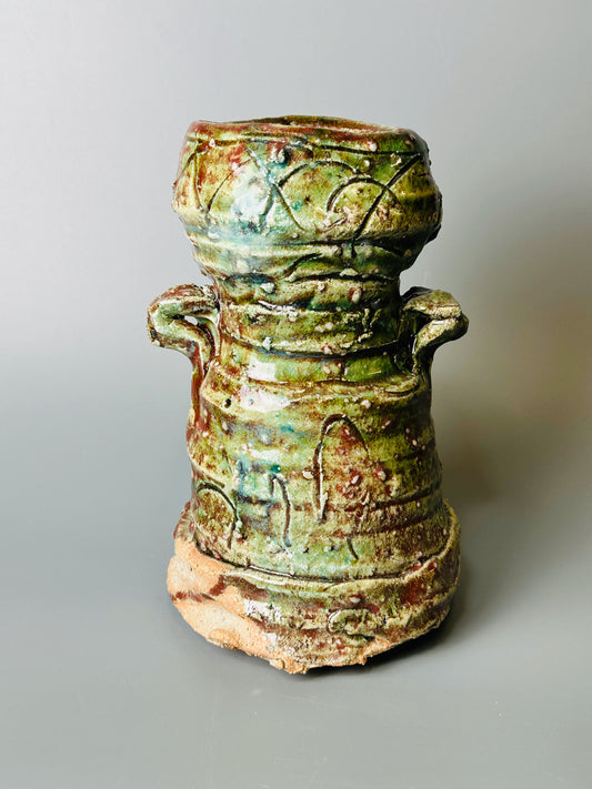 Shiga-Oribe Hanaire flower vase A250
