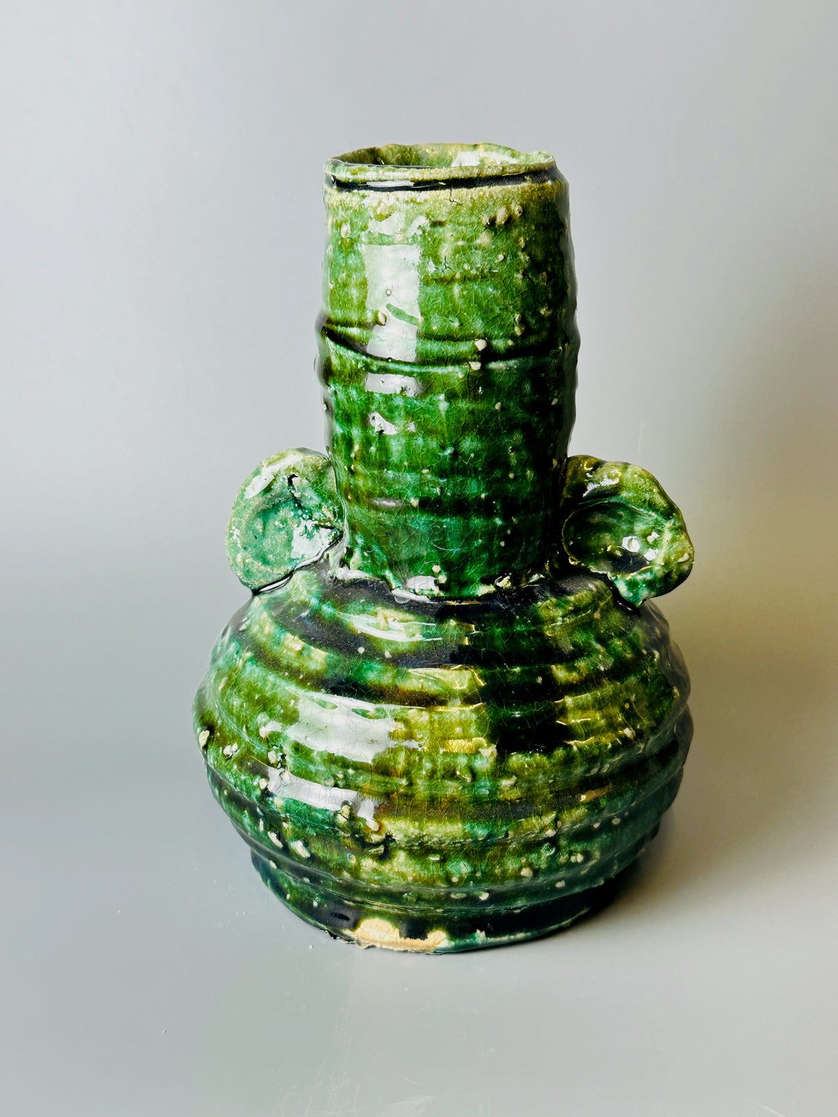 Shiga-Oribe Hanaire flower vase A263