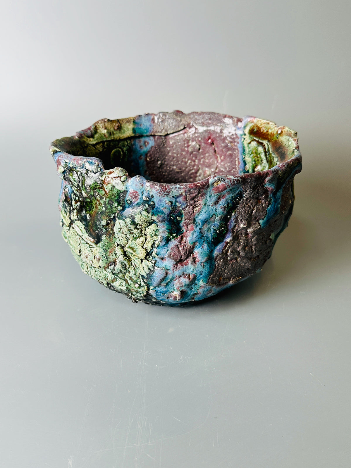 Shiga-oribe teabowl A294