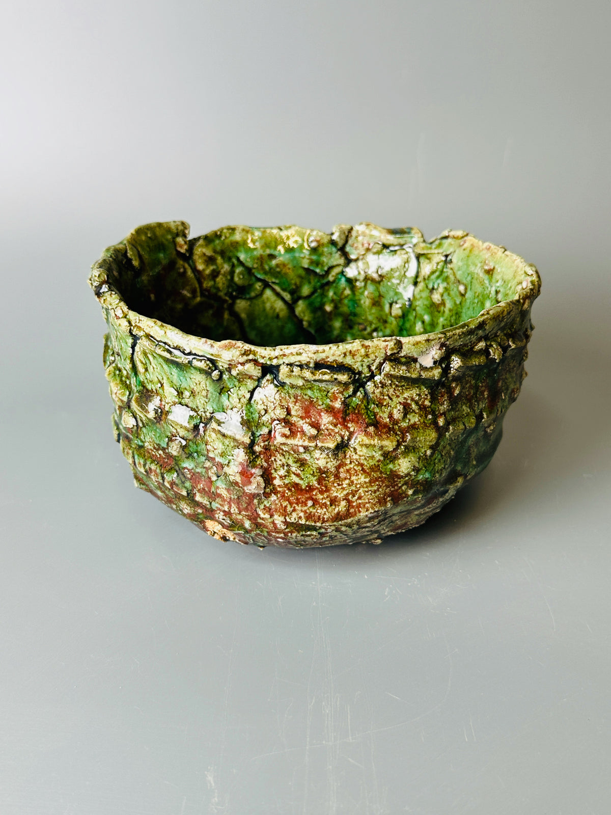 Shiga-oribe teabowl A297