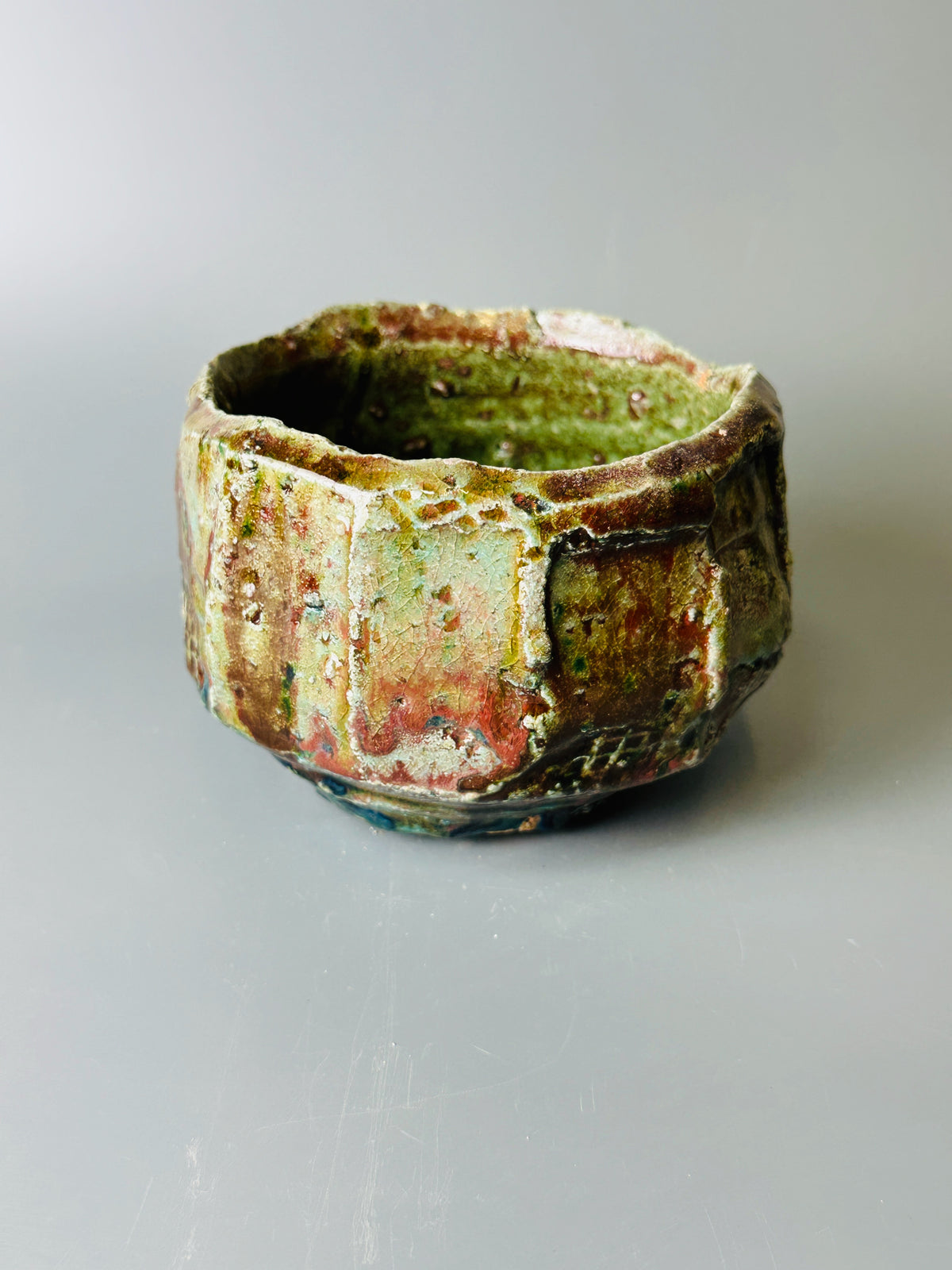 Shiga-oribe teabowl A299