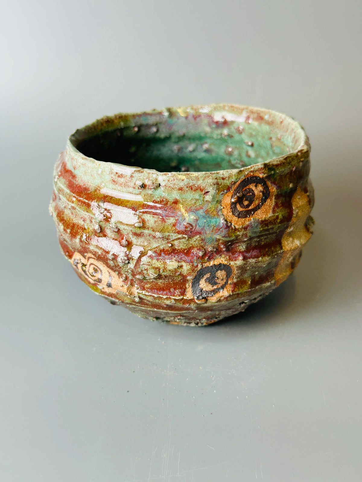 Shiga-oribe teabowl A301